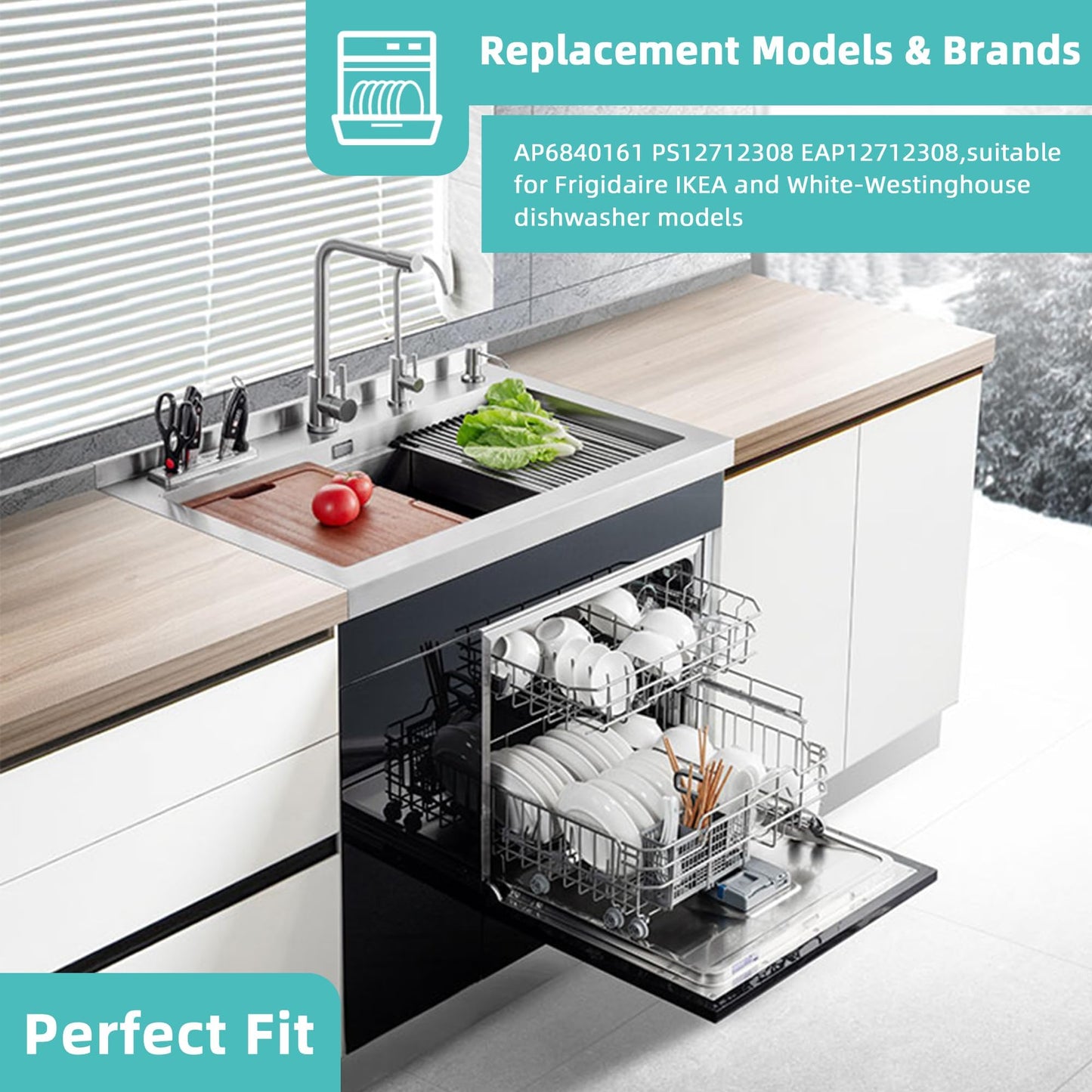 Upgraded BLP11-2 Dishwasher Pump, 5304519906 Circulation Pump & Motor Assembly fit for Frigida Dishwasher Replaces A11951402, AP6840161, PS12712308, EAP12712308 by AMI PARTS