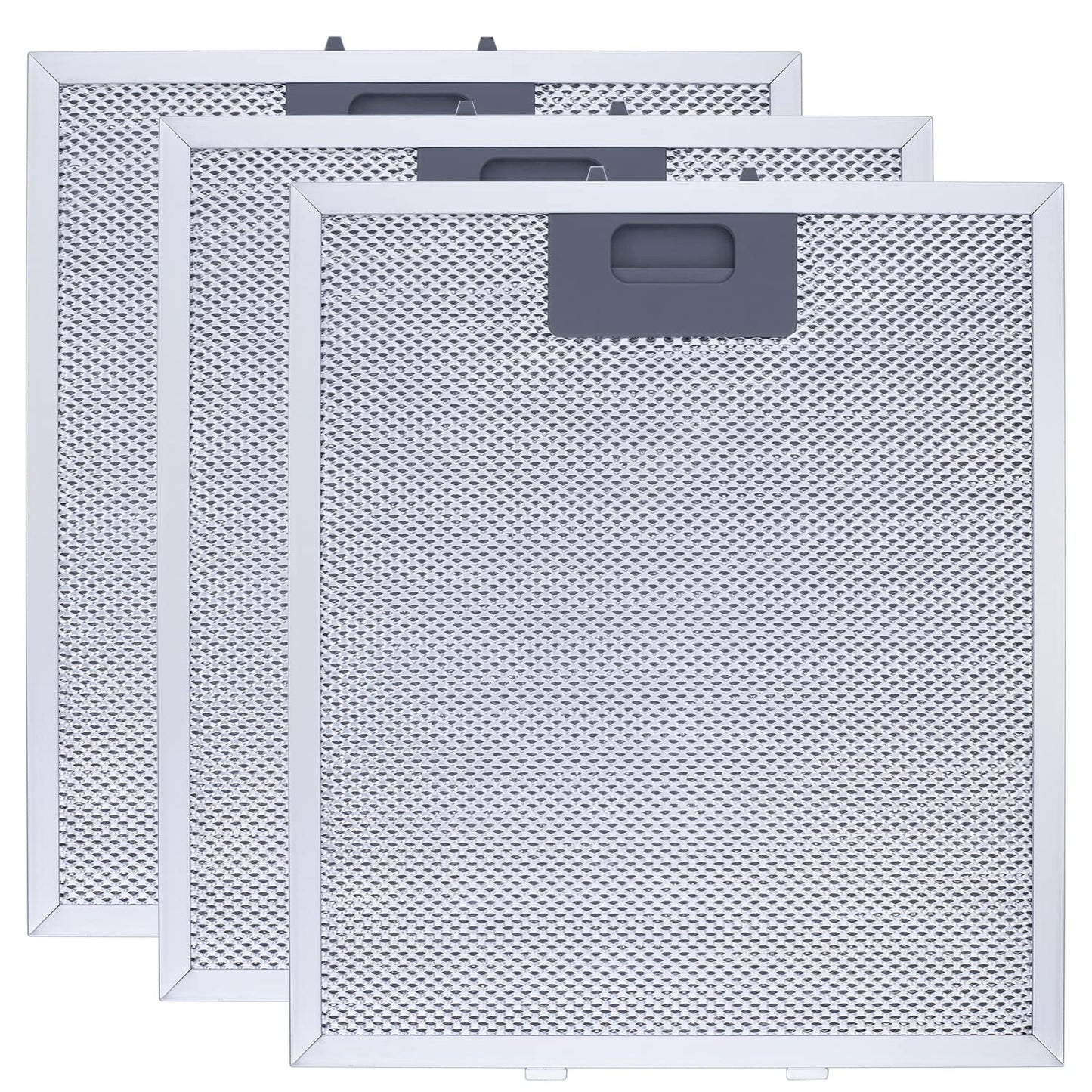 Upgraded W10169961A Range Hood Filter Replacement, Fits Whirlpool, Ikea, Kitchen Aid, Jenn Air, Aluminum Mesh Hood Grease Filter 10.5x12Inch, HR Huare Technology Aluminum Range Hood Vent Filters,3PCS