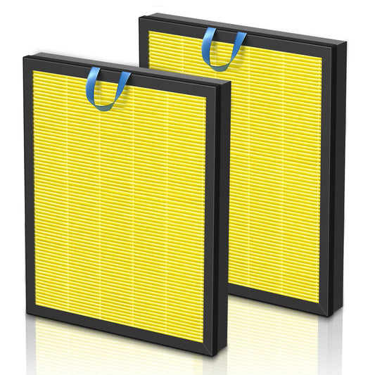 Vital 200S Pet Care Replacement Filter for LEVOIT Vital 200S and Vital 200S-P Air Purifier, Efficient Particulate Activated Carbon Filter, Vital 200S-RF-PA, 2 Pack, Yellow