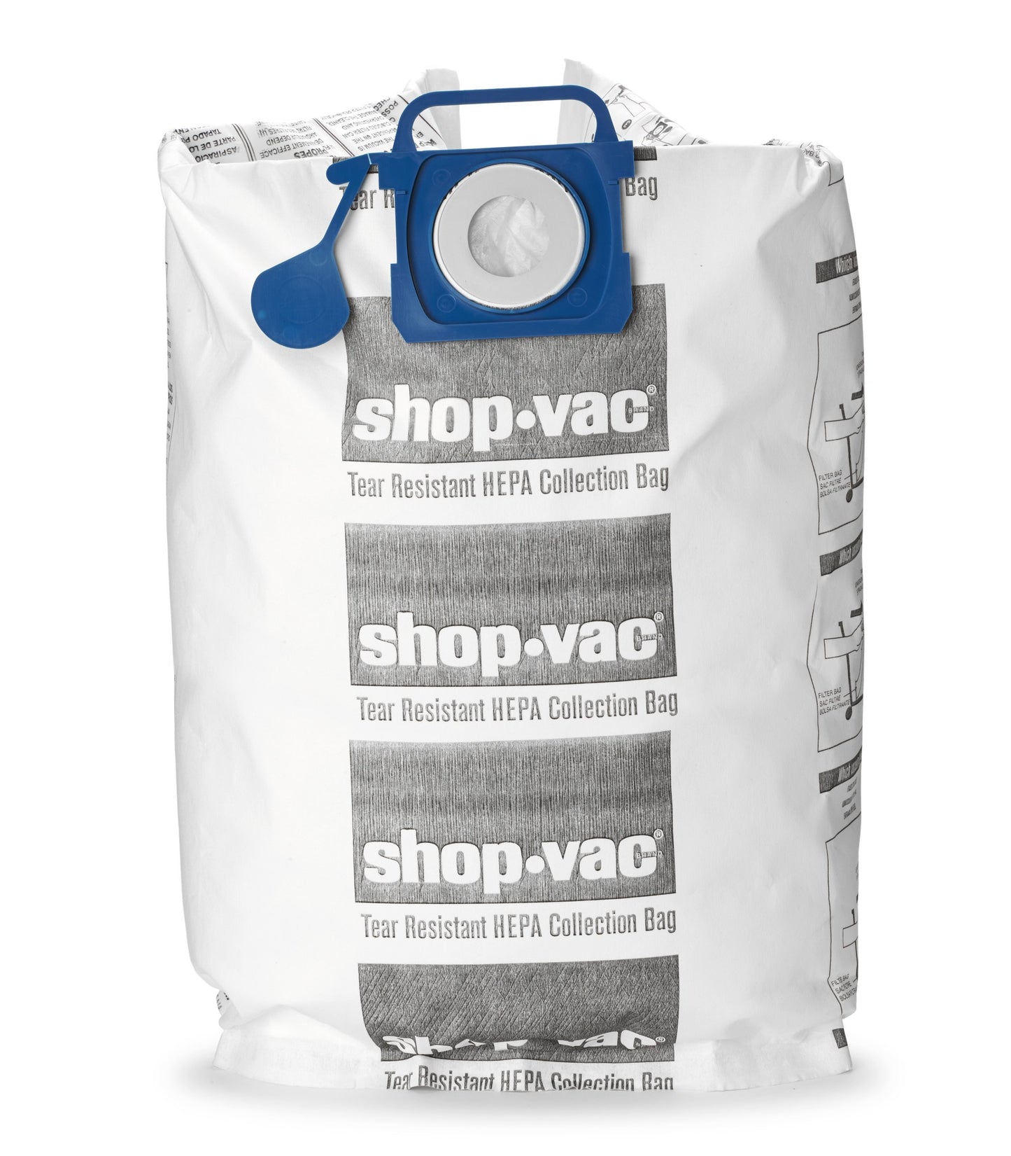 Shop-Vac 9021833, Tear Resistant HEPA Collection Bags, Fits 12-20 Gallon Vac Tanks, (2-Pack)