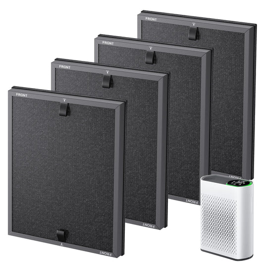 4 Pack HAP602 Replacement Filter Compatible with ECOSELF HAP602 / HAP602WF Air Purifier, Air Purifiers Replacement Filter for Home Large Room, # RF-HAP602-2P