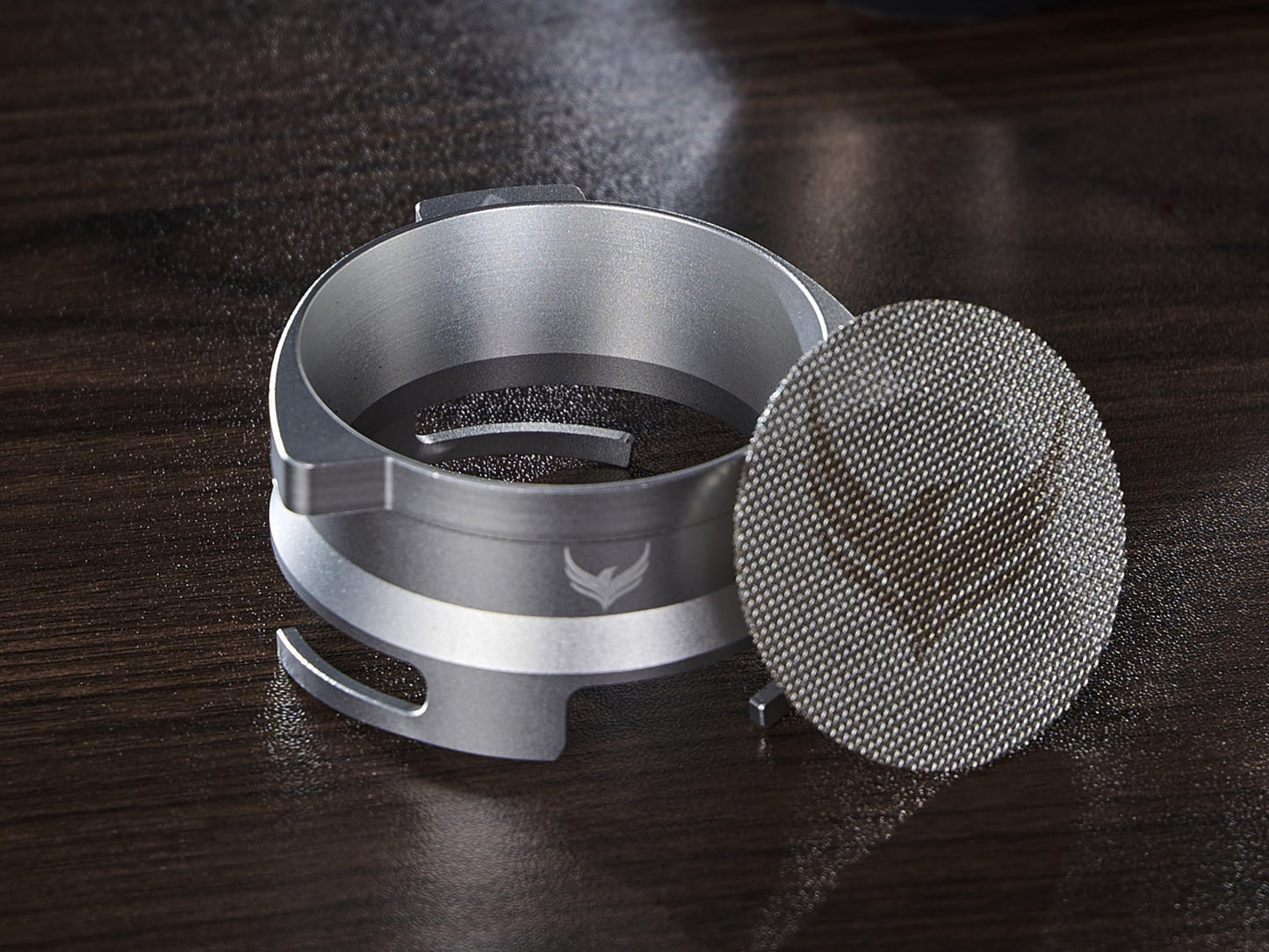 54mm Dosing Funnel Espresso Puck Screen Set KNODOS Grinder Trigger Portafilter Funnel and Filter Compatible with Breville 54mm Portafilters