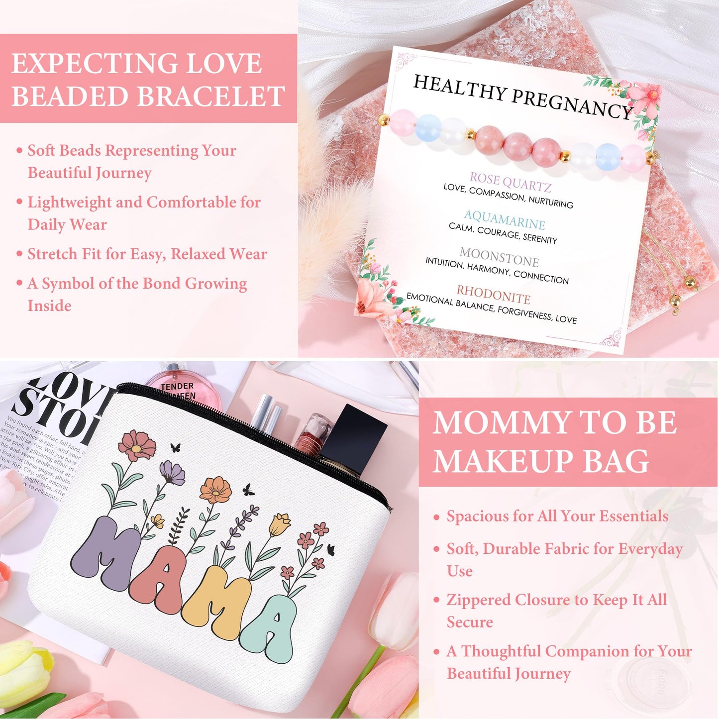 Pregnancy Gifts for Expecting Moms Pregnant Mom To Be Gift Basket First Time Mom Gifts for Pregnant Women Friend Pregnancy Announcement Must Haves Essentials Presents for Mommy Mother To Be New Mama