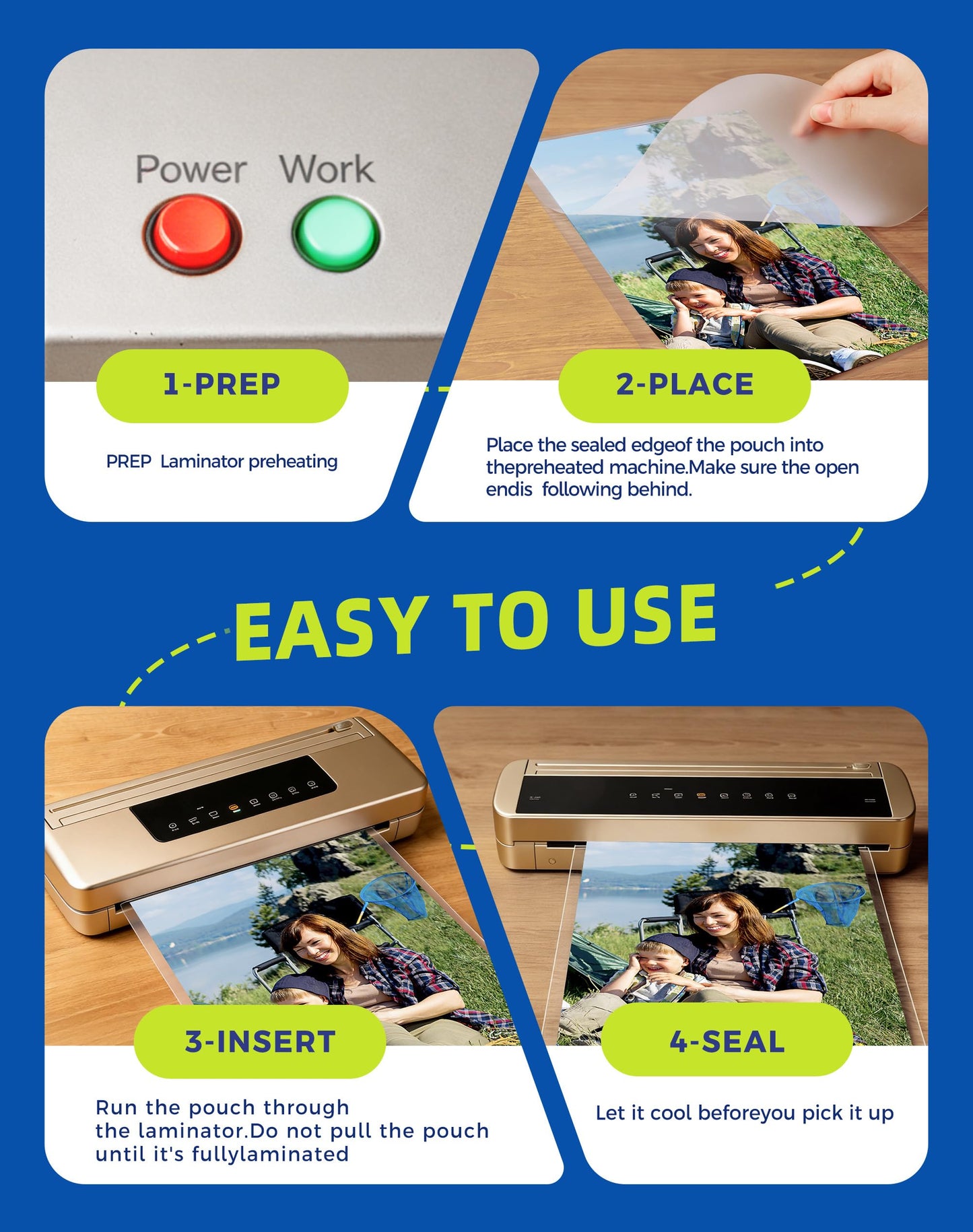 HARTWII 100 Pack Matte Laminating Sheets 9 x 11.5 Inches, 5 Mil Ultra Clear Thermal Laminating Pouches with Matte Finish, Fits 8.5 x 11 Letter Size, Glare Free & Writable for Documents