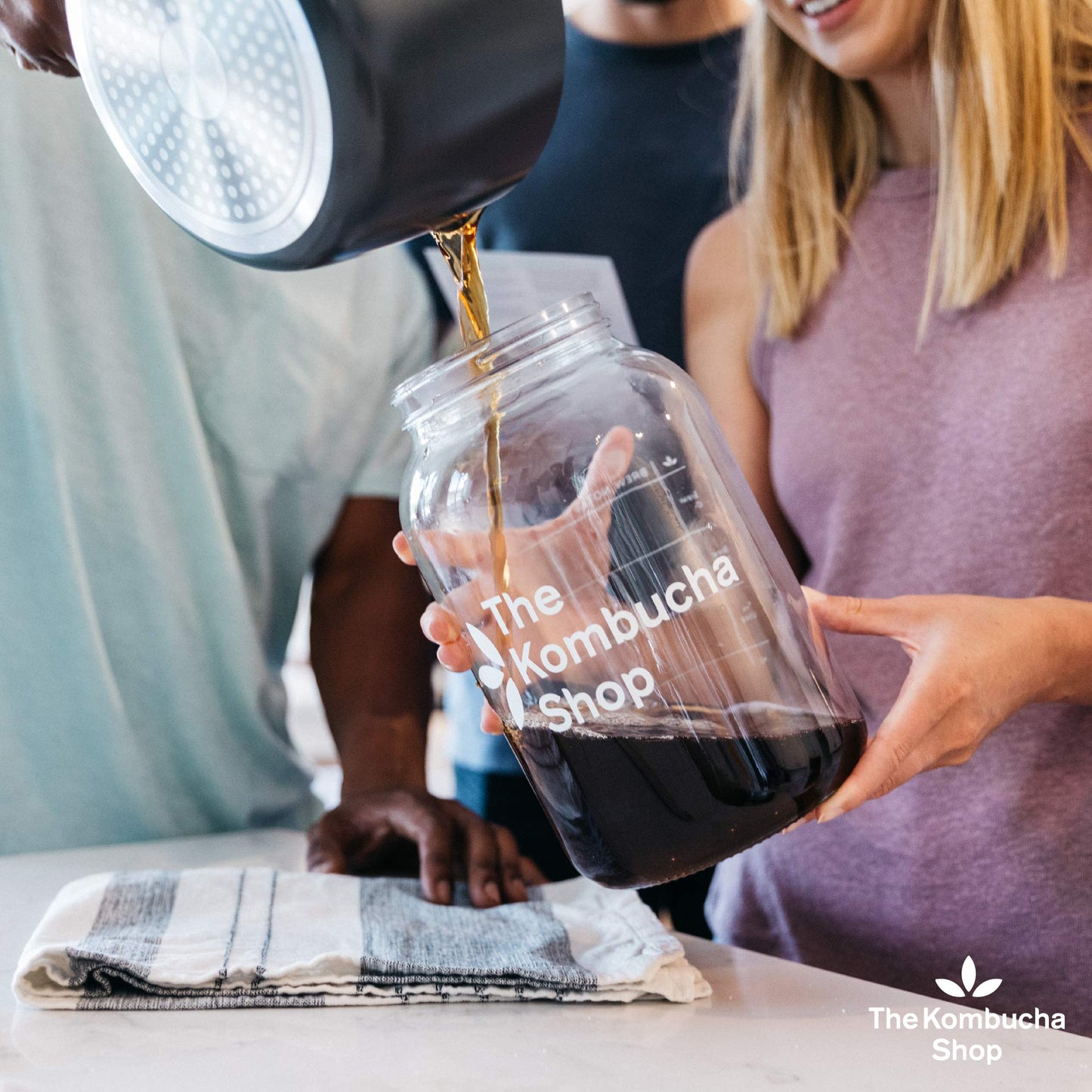 The Kombucha Shop Organic Kombucha Starter Kit - 1 Gallon Brewing Kit Includes All The Essentials Required for Brewing Kombucha At Home