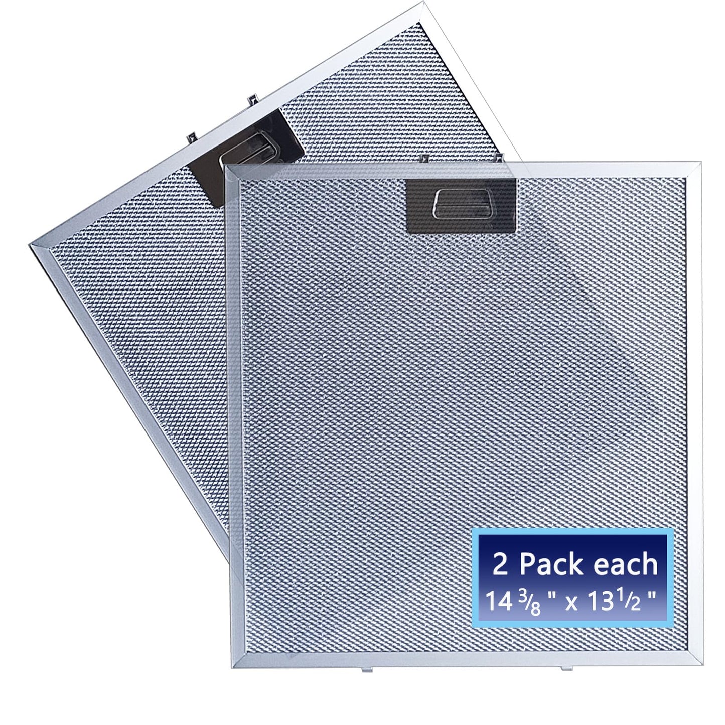 2-Pack WA0575 Range Hood Filters13.5" x 14.37" Fits COSMO COS-5U30 Vissani 30-inch Pyramid and WA0575 Wall Mount 5-Layer Stove Vent Grease Filter Replacement With Stainless Latch