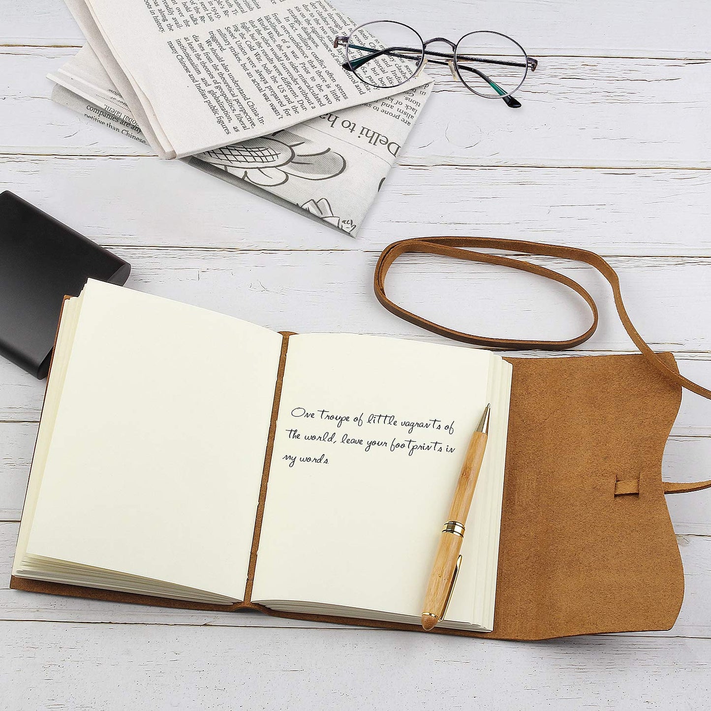 kullder Personalized Leather Journal for Christian Joshua 1:9 Engraved Bible Inscription Notebook 5×7IN Sketchbook Travel Diary Personalized Rustic Christian Gifts for Men&Women Monogrammed Journals