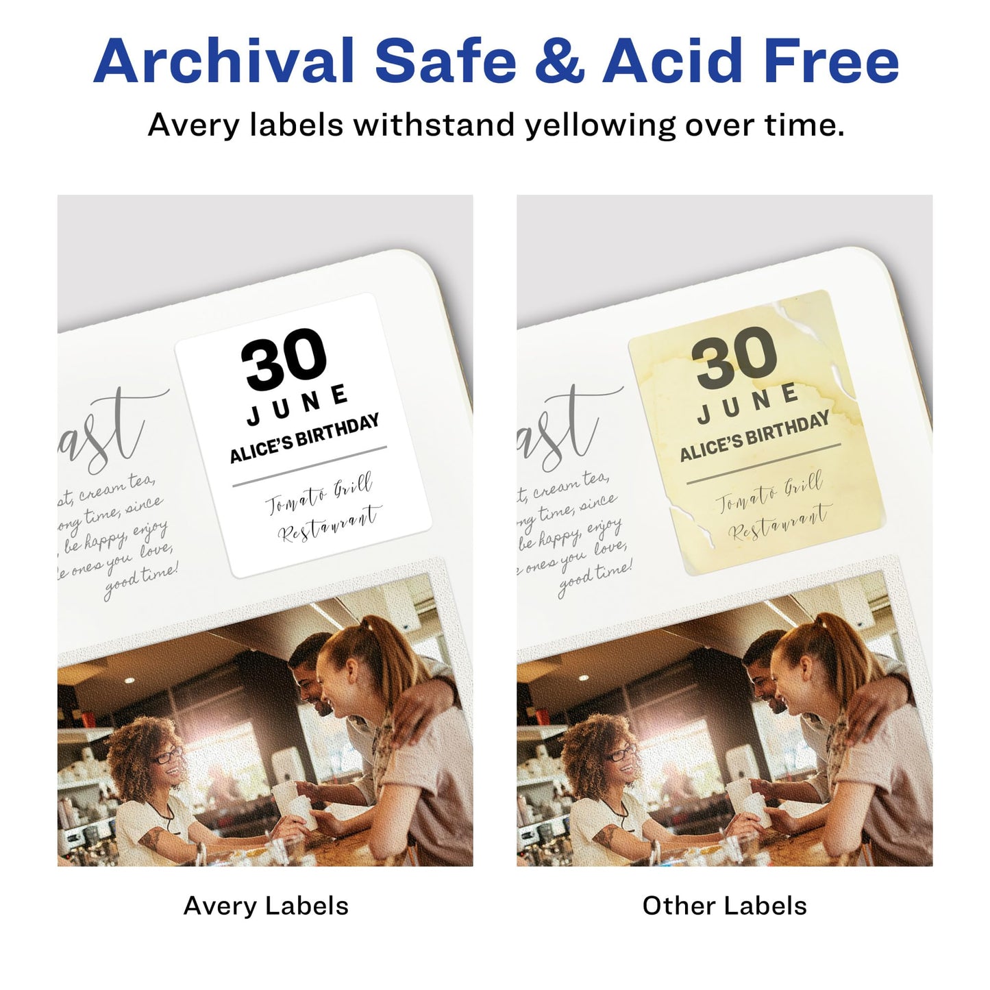 Avery ID Labels, Sure Feed Technology, Permanent Adhesive, 1.25" x 1.75", 5 Packs (6570)