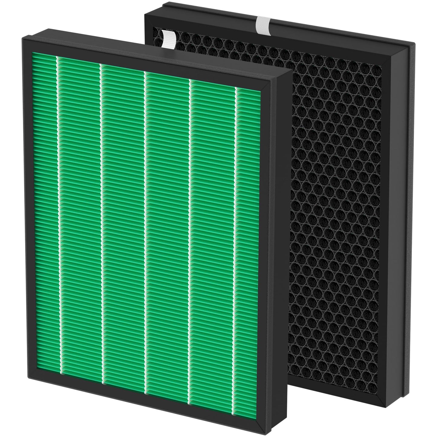 400/400S Replacement Filter Compatible with Coway AIRMEGA Max2 400 400S 400(G) 400S(G) Air Purifi-er, Max2 Green Main Filter and Activated Carbon Filter Set, AP-2015-FP, 2 Pcs 1 Set