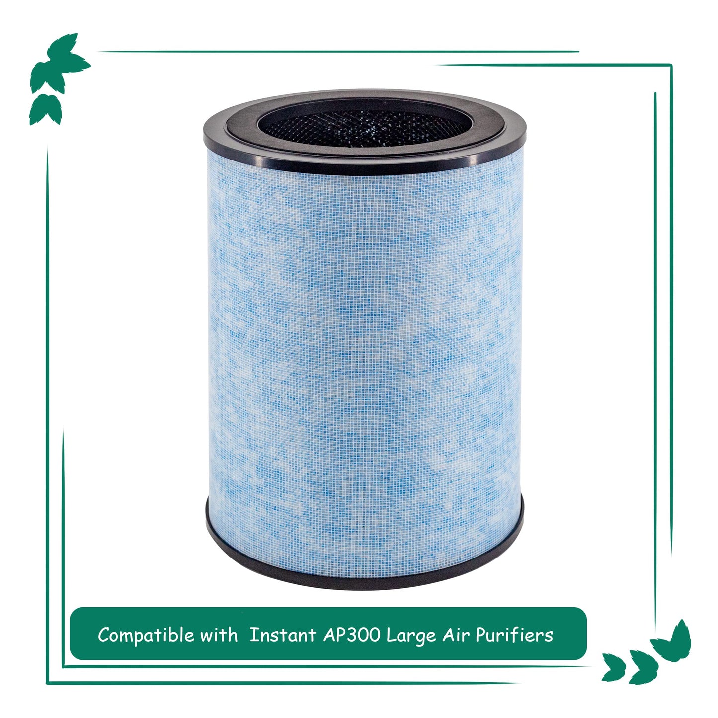 Asheviller AP300 Filter Replacement, Compatible with Instant® AP300 Air Purifier, H13 Grade True HEPA and Activated Carbon Filters, Compare to F300 Filter,2 Pack