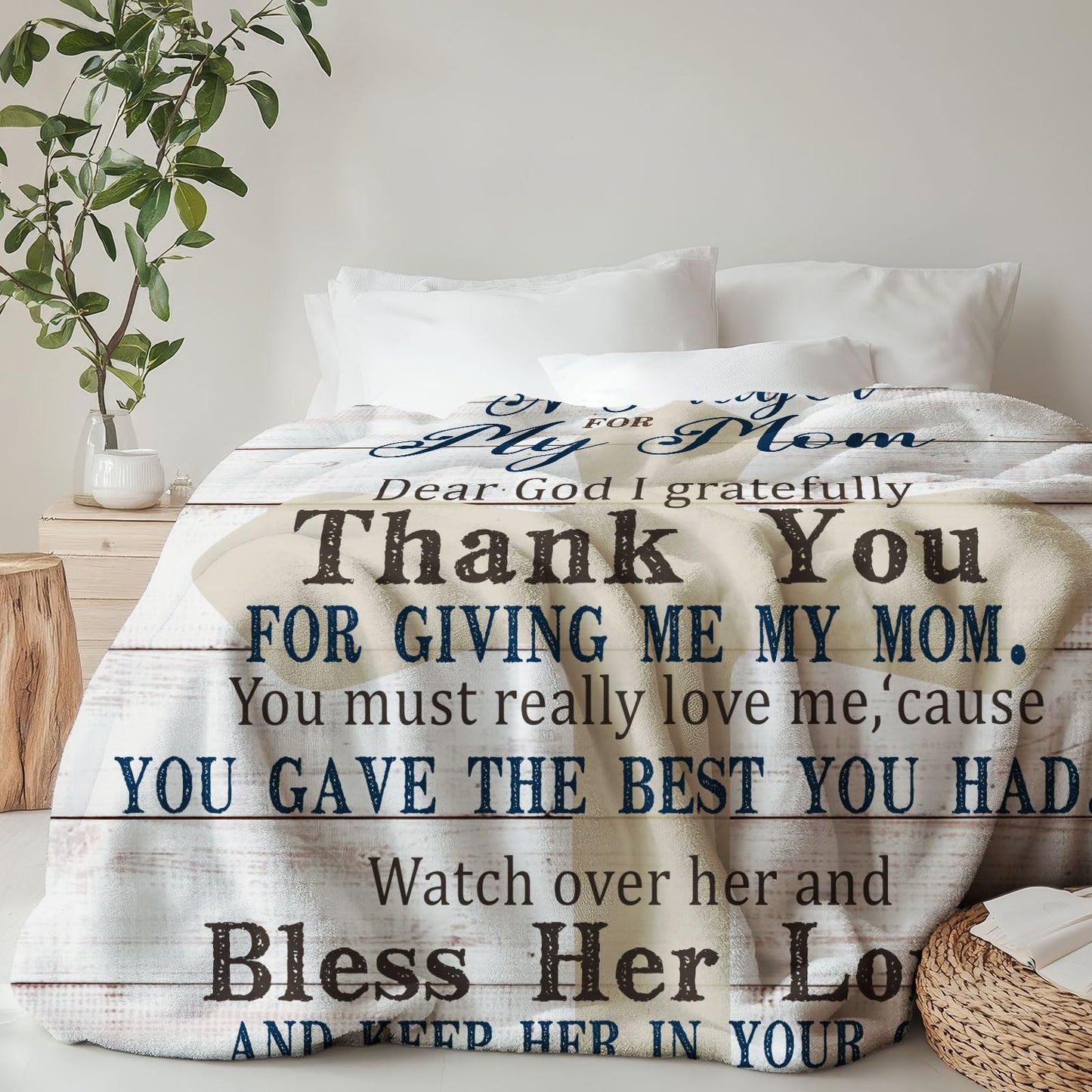 AIYUBOFUN Mom Blanket 60 x 50 inch - Mom Gifts from Daughter, Son - Mother Birthday Gifts - Moms Birthday Gift Ideas - Birthday Presents for Moms
