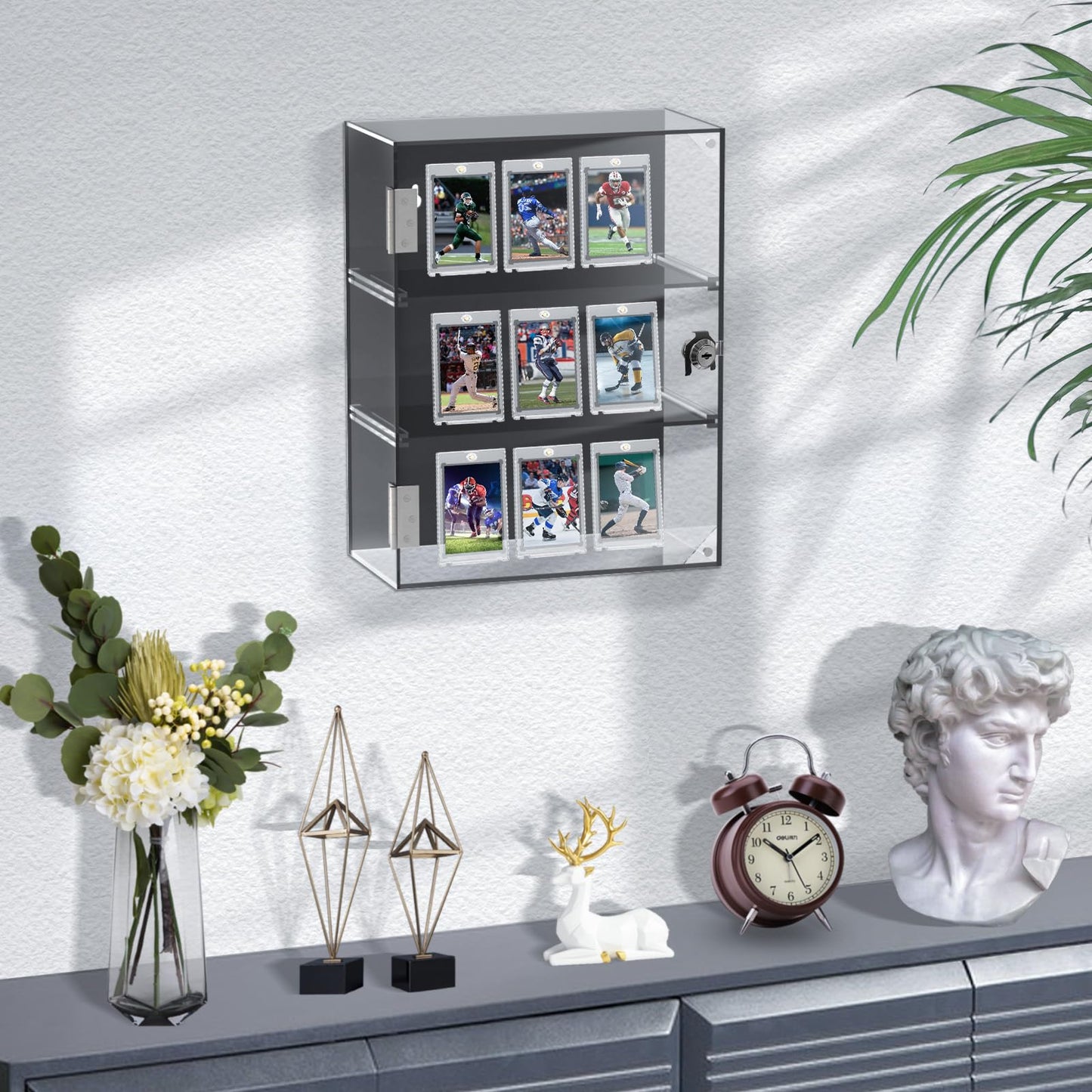 100PT Magnetic Card Holders for Trading Cards, 36ct One Card Touch Holder Baseball Card Thick Protectors Hard Plastic Magnetic Card Case Sports Football Basketball Top Loads for Cards Sleeves