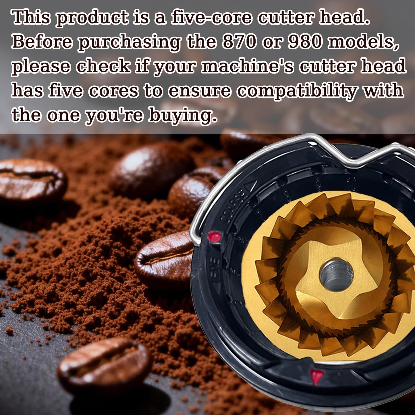 Conical Grinder Burr Set Replacement,Compatible with Sage/Breville Barista Espresso Coffee Machines Grinders-5 star original grinder burr only