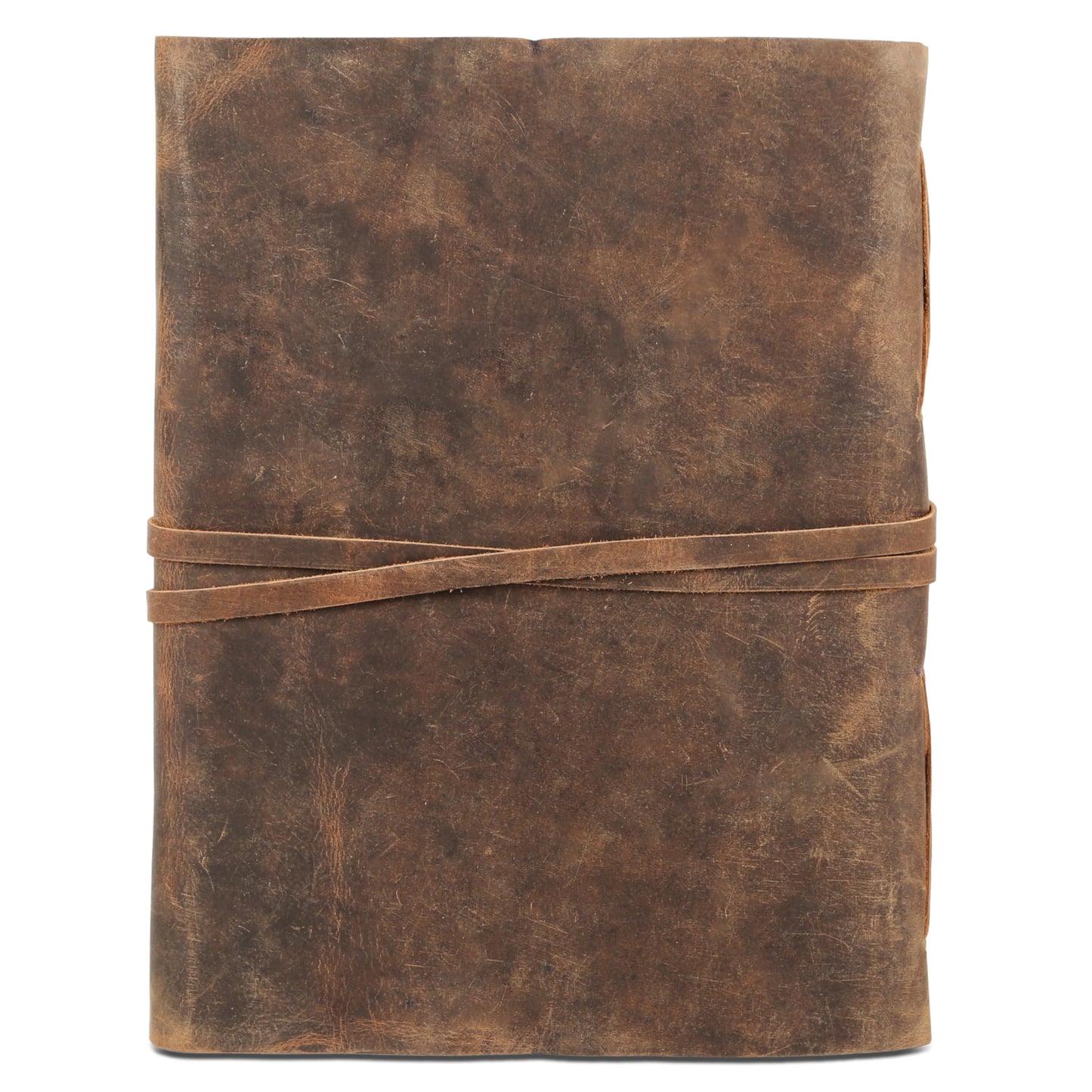 Leather Journal with Deckle Edge Paper 8x6 inch and Vintage Key | Handmade Writing Notebook Diary | Bound Daily Notepad for Men & Women Medium, Sketch/Writing pad for Artists