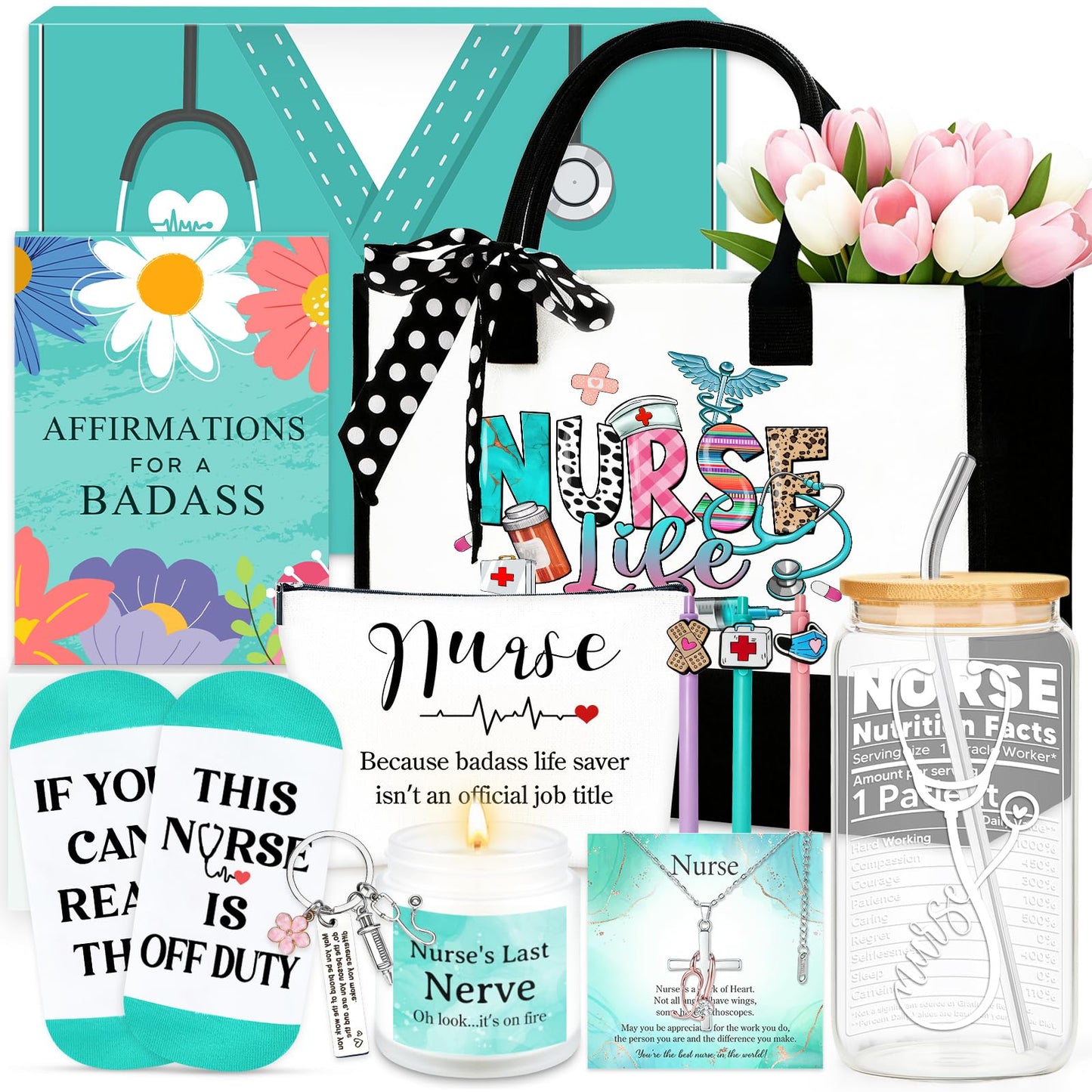 Nurse Gifts for Women Happy Nurses Week Gifts 2026 School Nurse Appreciation Gift Accessories Nursing Graduation Gift Set for Rn Certified Nurses Day Essentials for Nursing Student Practitioner Female