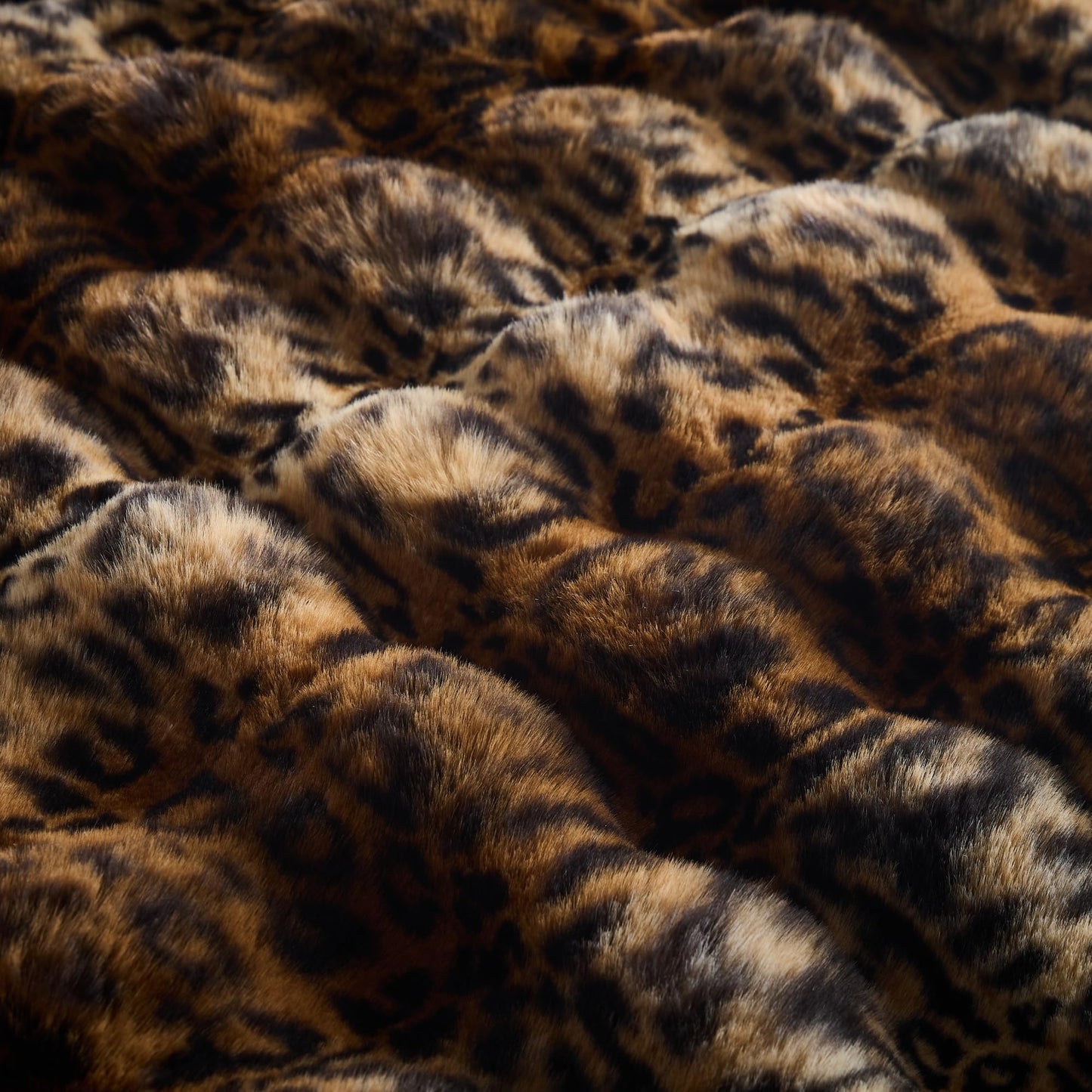 RYNGHIPY Faux Fur Blankets for Couch Bed Fluffy Warm Thick Throw Blanket for Bedroom Living Room Soft Cozy Plush Decorative Bubble Furry Blanket Cheetah Print Blanket (Leopard-Coffee, 51''x63'')