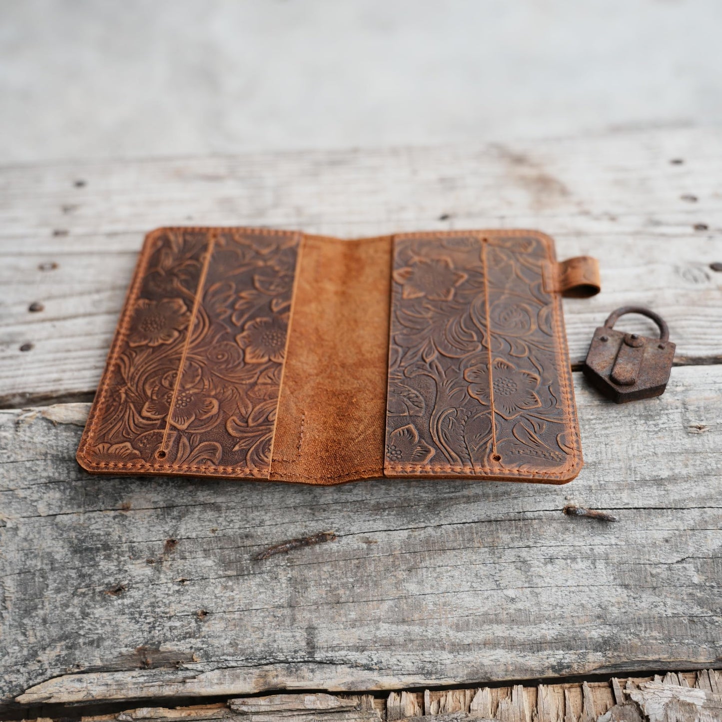 JJNUSA Distressed Genuine Leather Notebook Notepad Cover for Field Notes with travel Index Cards 3" x 5" cover fieldnotes 3.5 "x 5.5" Cover Vertical