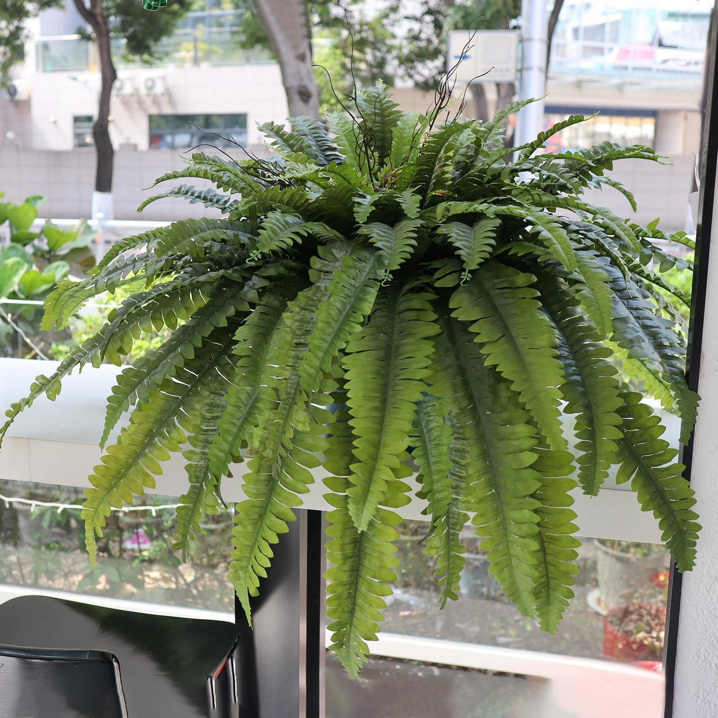 Galebeiren 50" Fake Ferns Artificial Plants Large, 98 Fronds Artificial Ferns for Outdoors and Indoors, Suitable for Planter Garden Porch Office Decor