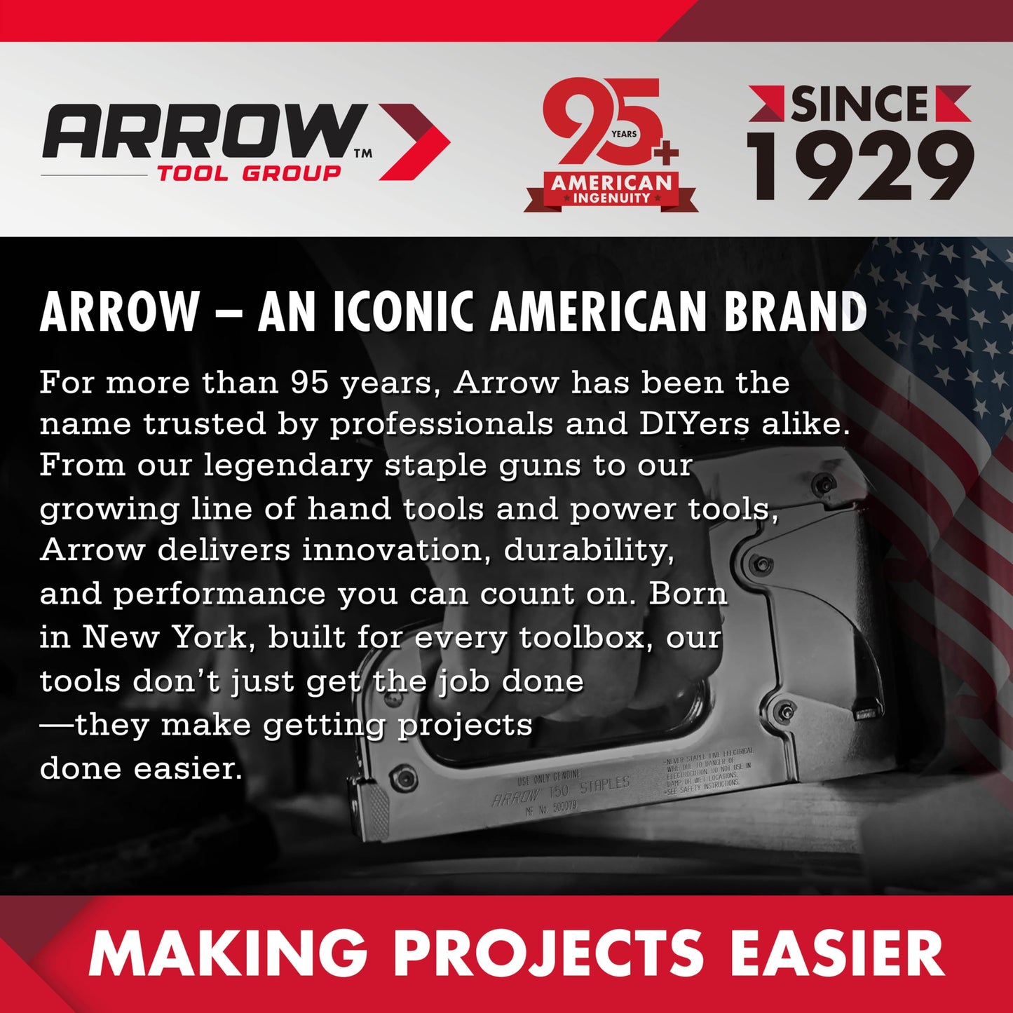 Arrow Electric Staple Gun Kit, Corded Stapler with 3750 Pieces T50 1/4", 3/8", 1/2" Staples, for Upholstery Professional and DIY Projects, T50ACD