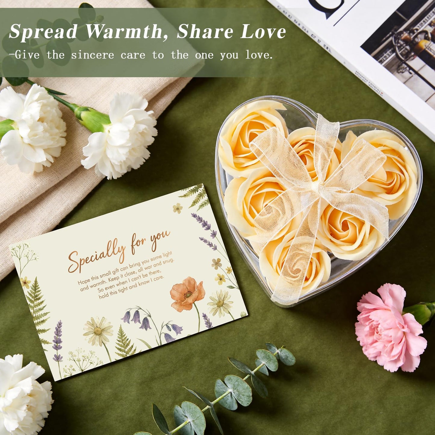 GIFTINBOX Mother s Day Gifts for Mom Wife Grandma, Birthday Gifts for Women, Gift Baskets for Women Spa, Self Care Package, Get Well Gift, Thinking of You Relaxing Care Package