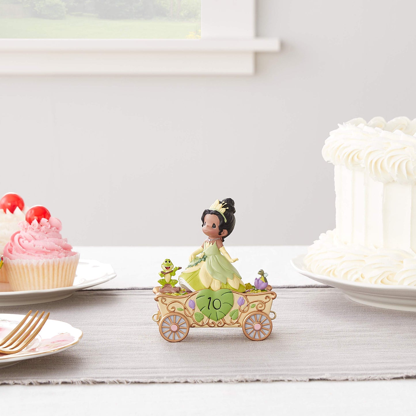 Precious Moments Disney Princess Tiana Figurine, 10th Birthday Collectible Gift for Girls, 193451