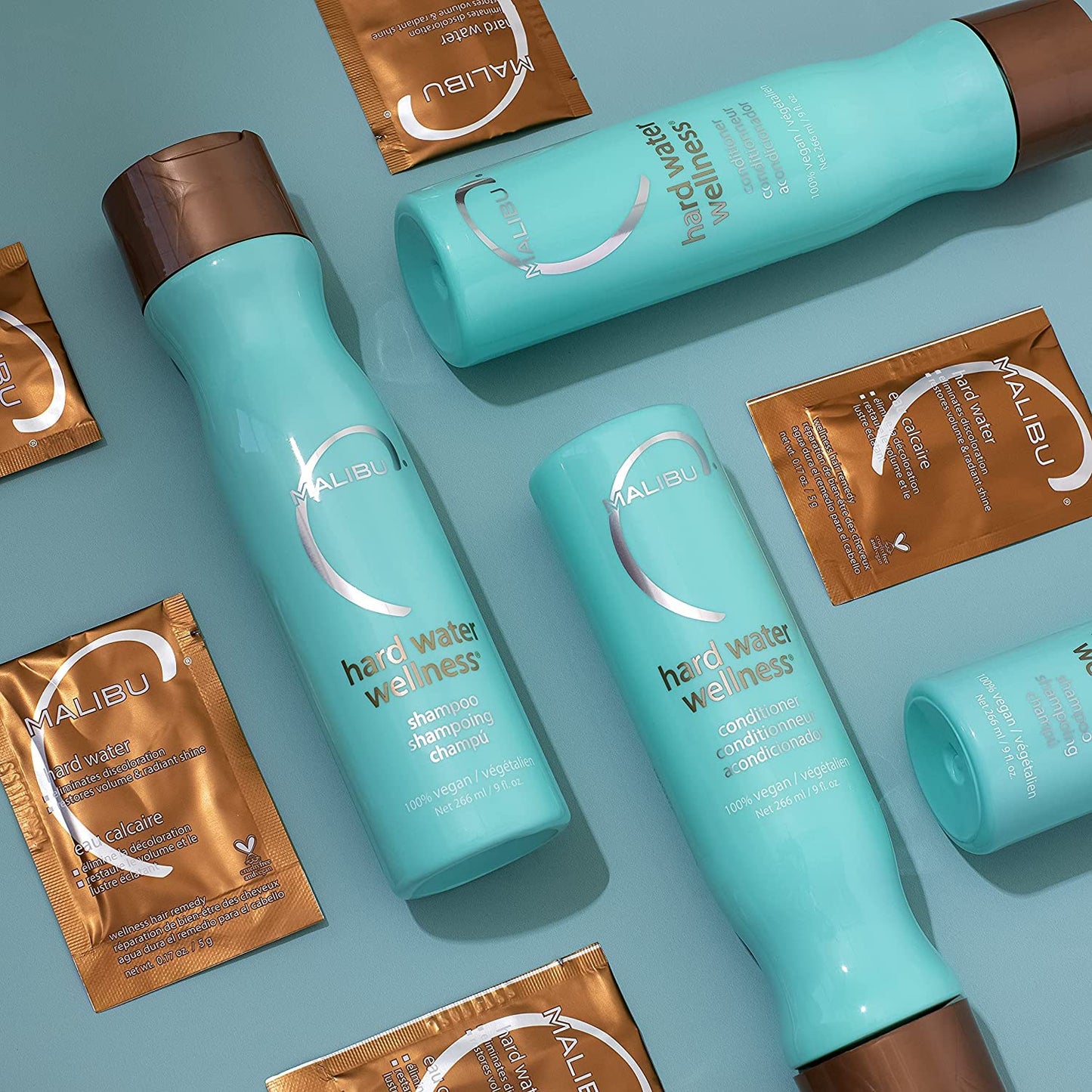 Malibu C Hard Water Wellness Hair Conditioner - Sulfate Free Conditioner that Increases Moisture & Shine - Protects Hair from Waterborne Elements (33.8 oz)