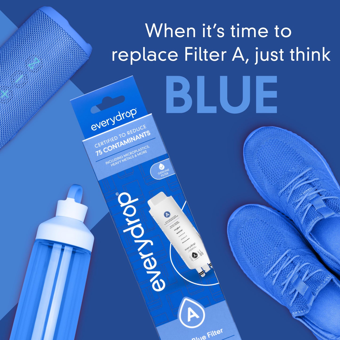 everydrop by Whirlpool Refrigerator Water Filter A - EDRARXD1, Single-Pack