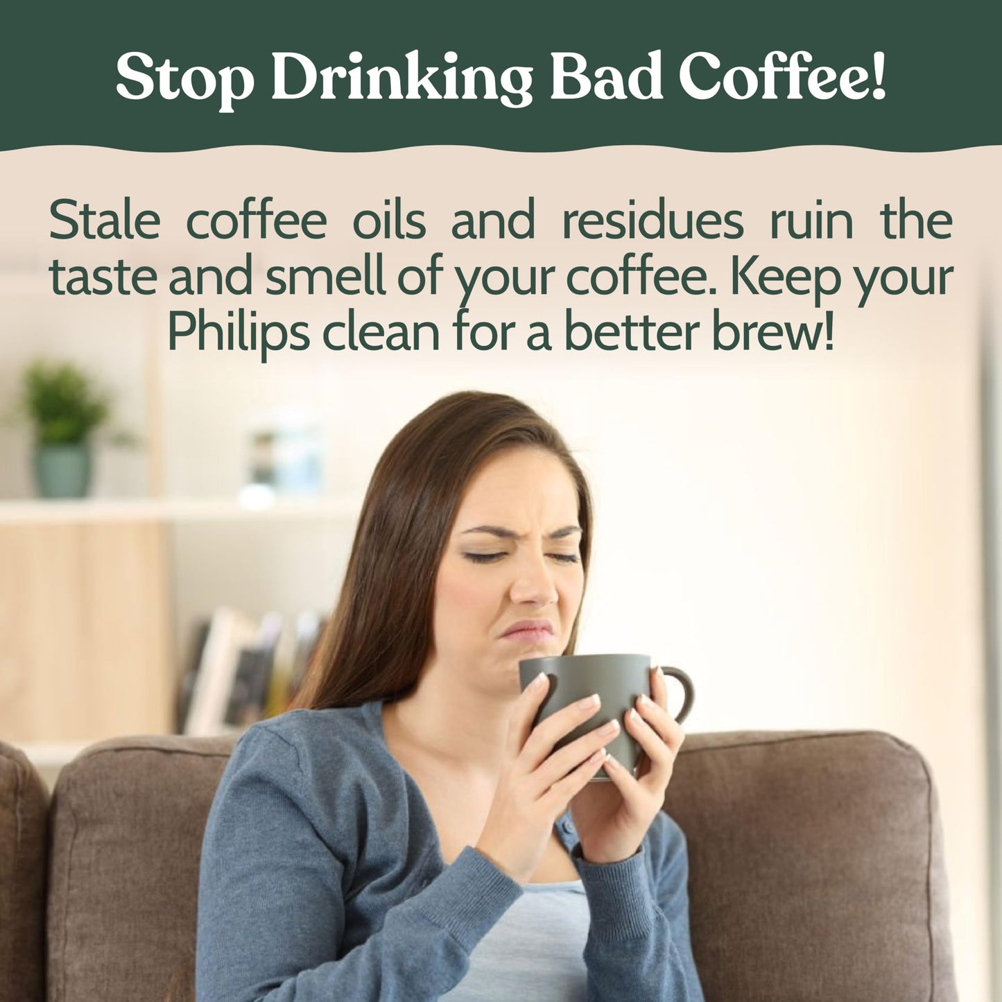 Roobi Cleaning Tablets & Filters Compatible with Philips Saeco. Includes 16 Espresso Cleaning Tablets & 4 Water Filters. Carbon Neutral Philips Cleaner Kit. 1 Year Supply.