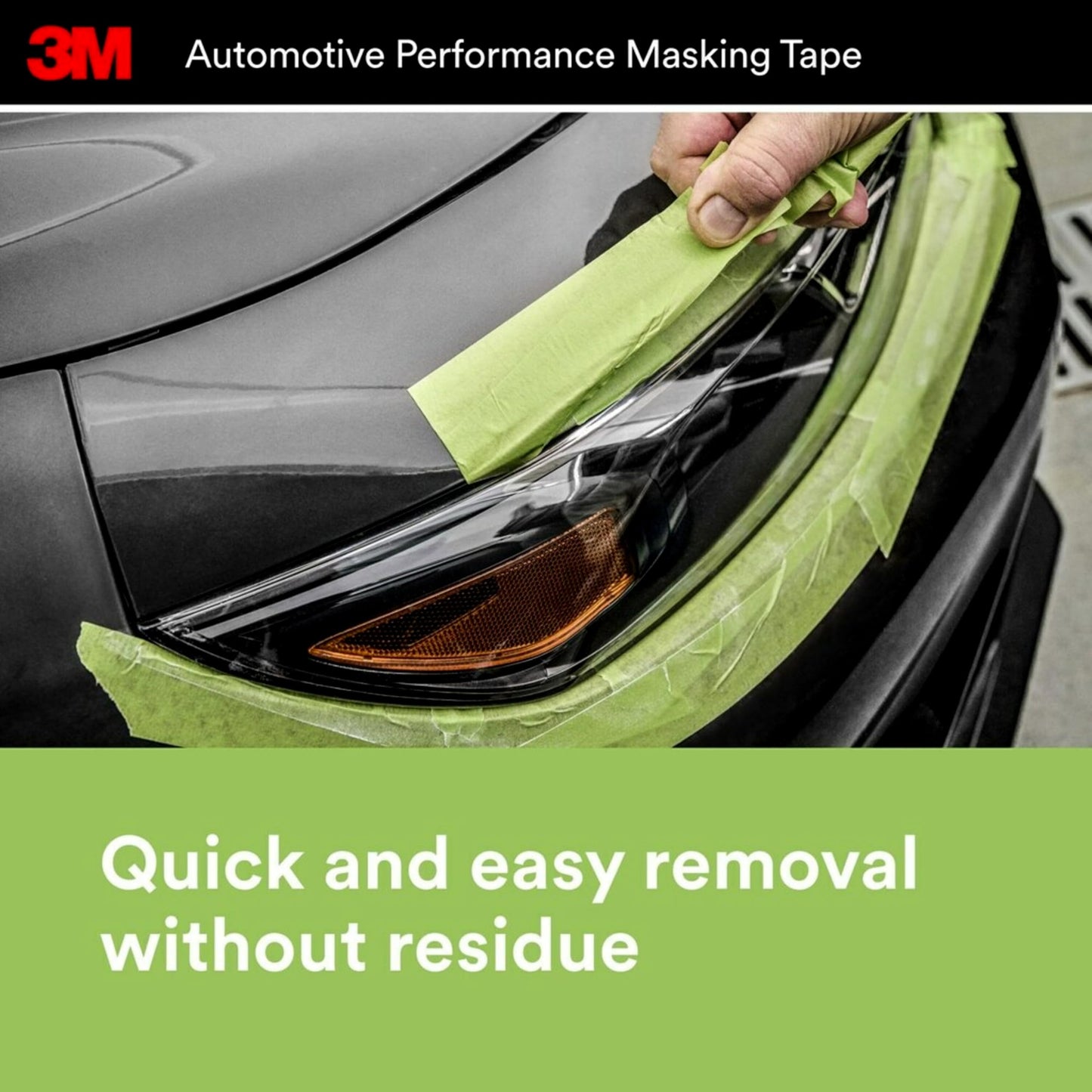3M 03433 36 mm x 32 m Automotive Performance Masking Tape, 5 Pack