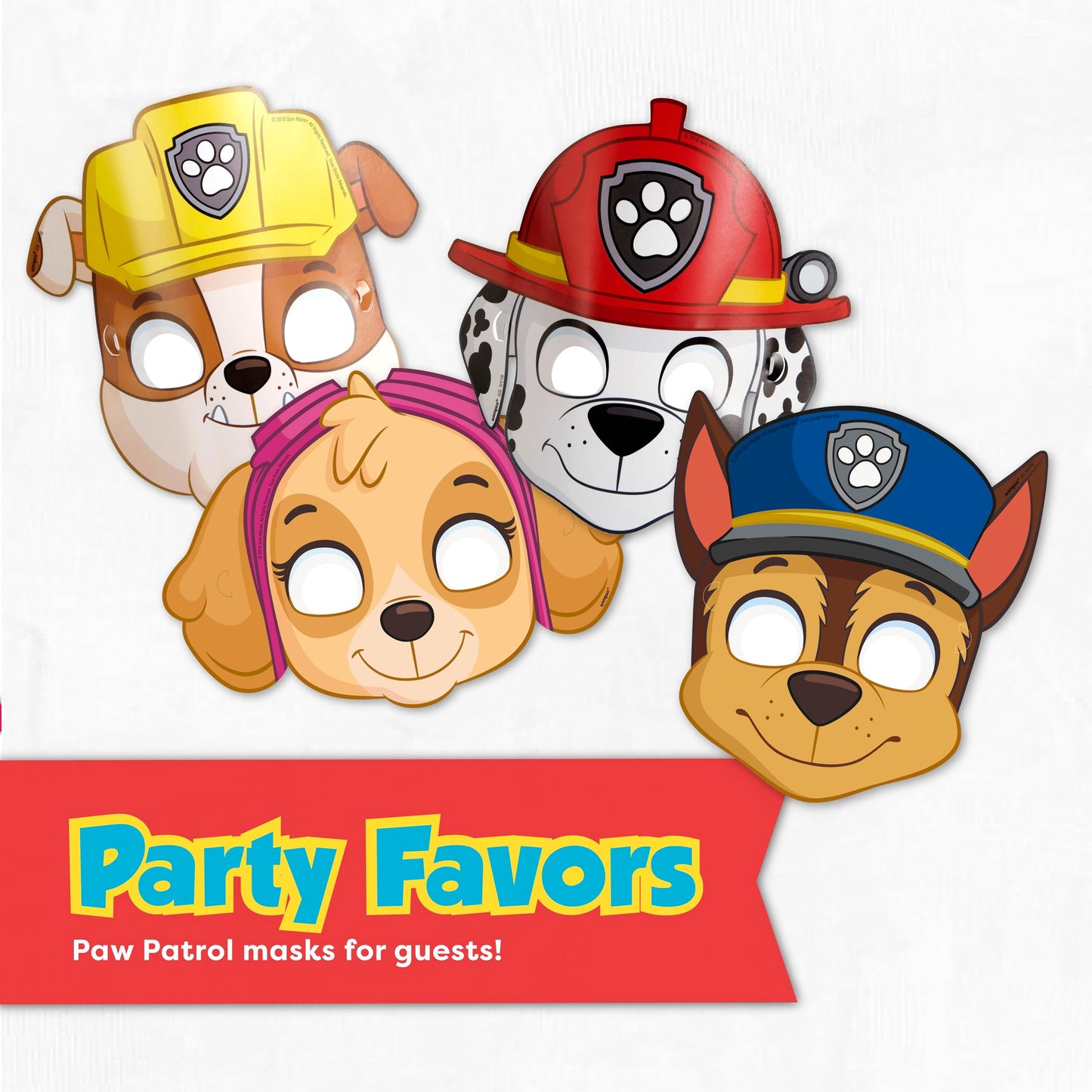Paw Patrol Birthday Decorations | Serves 16 | Door Poster, Banner, Balloons, Tablecloth, Plates and Napkins, Character Masks, Sticker | Paw Patrol Party Decorations