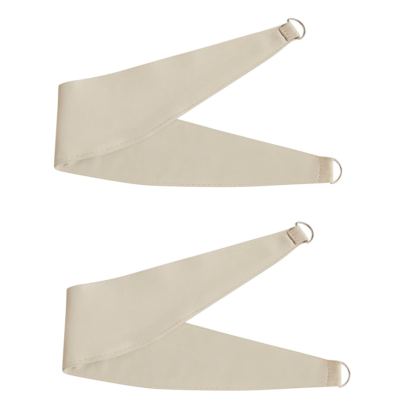 Bujasso Beige Moderate Blackout Curtains with Sheer Overlay Mix and Match Double Layer Thermal Insulated Window Panels 72 inch for Bedroom Beige Drapes with Tiebacks Grommet Top 37" Wx72 Lx2