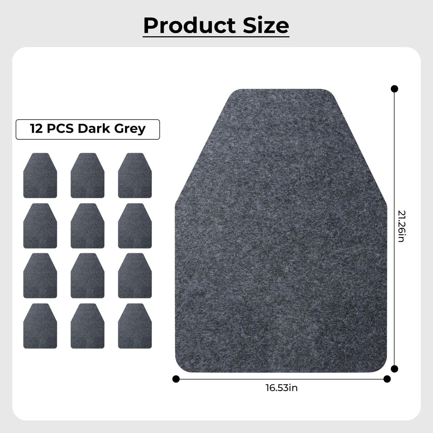 12PCS Urinal Mats, Urinal Mats for Men Bathroom, Non-Slip Urinal Mat, Water Absorption Deodorization Urinal Mat, Commerical Disposable Urinal Pads, for Men’S Restroom Urine Eliminating Odor（Black）