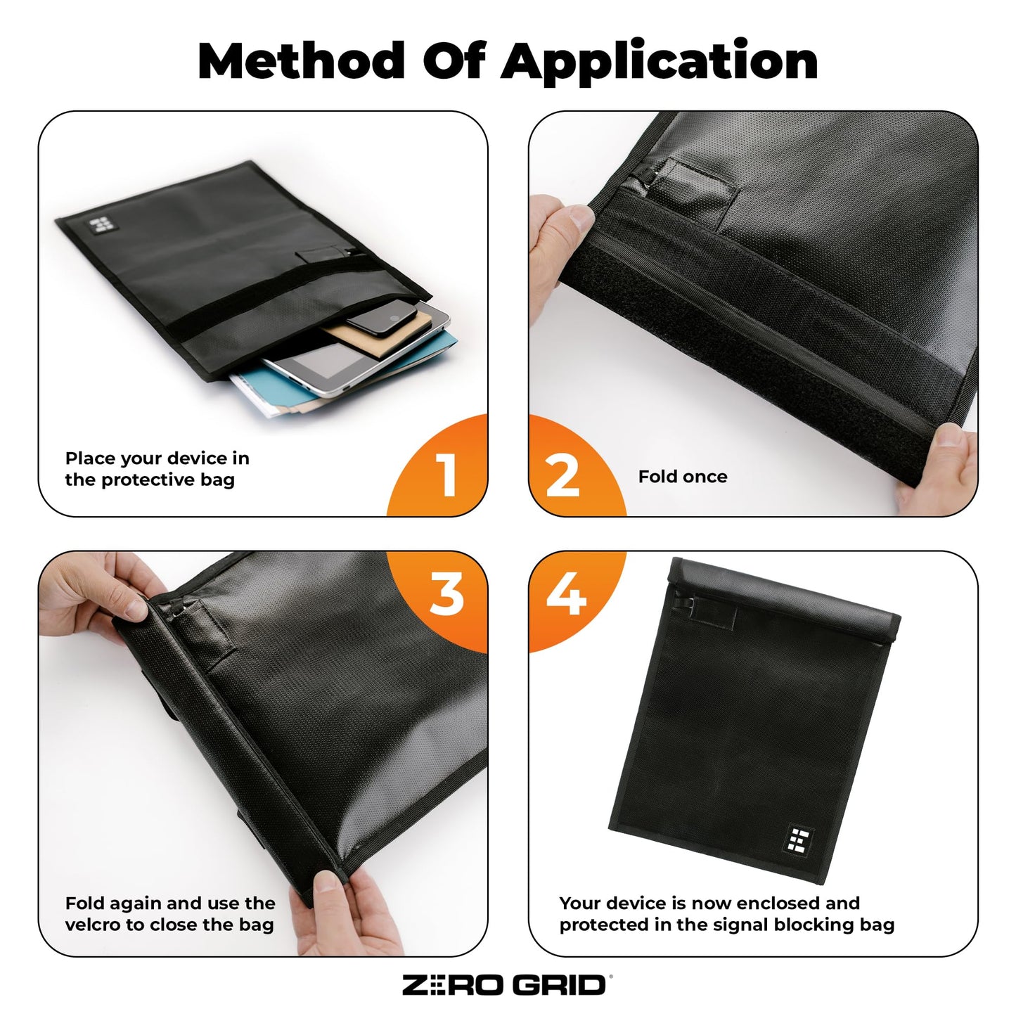Large Faraday Bags 3 Pack – Signal Blocking RFID Pouch for Phones, Laptops, Bank Cards, Electronics, Key Fobs – Anti-Hacking, Fireproof & Waterproof Faraday Cage for Digital Privacy & Theft Protection