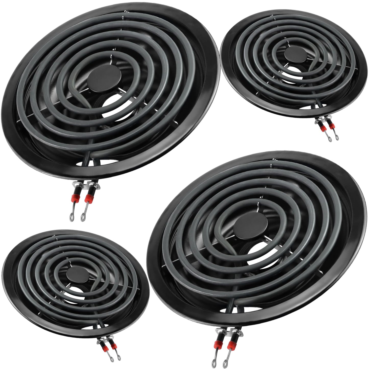 Stove Burner Pan Kit 5304430149(6")5304430150(8")&Electric Stove Burners Kit MP15YA(6") MP21YA(8") Compatible for Frigi-daire Ken-more Electric Range Stove Replaces 318067041 318067051 by MIFLUS