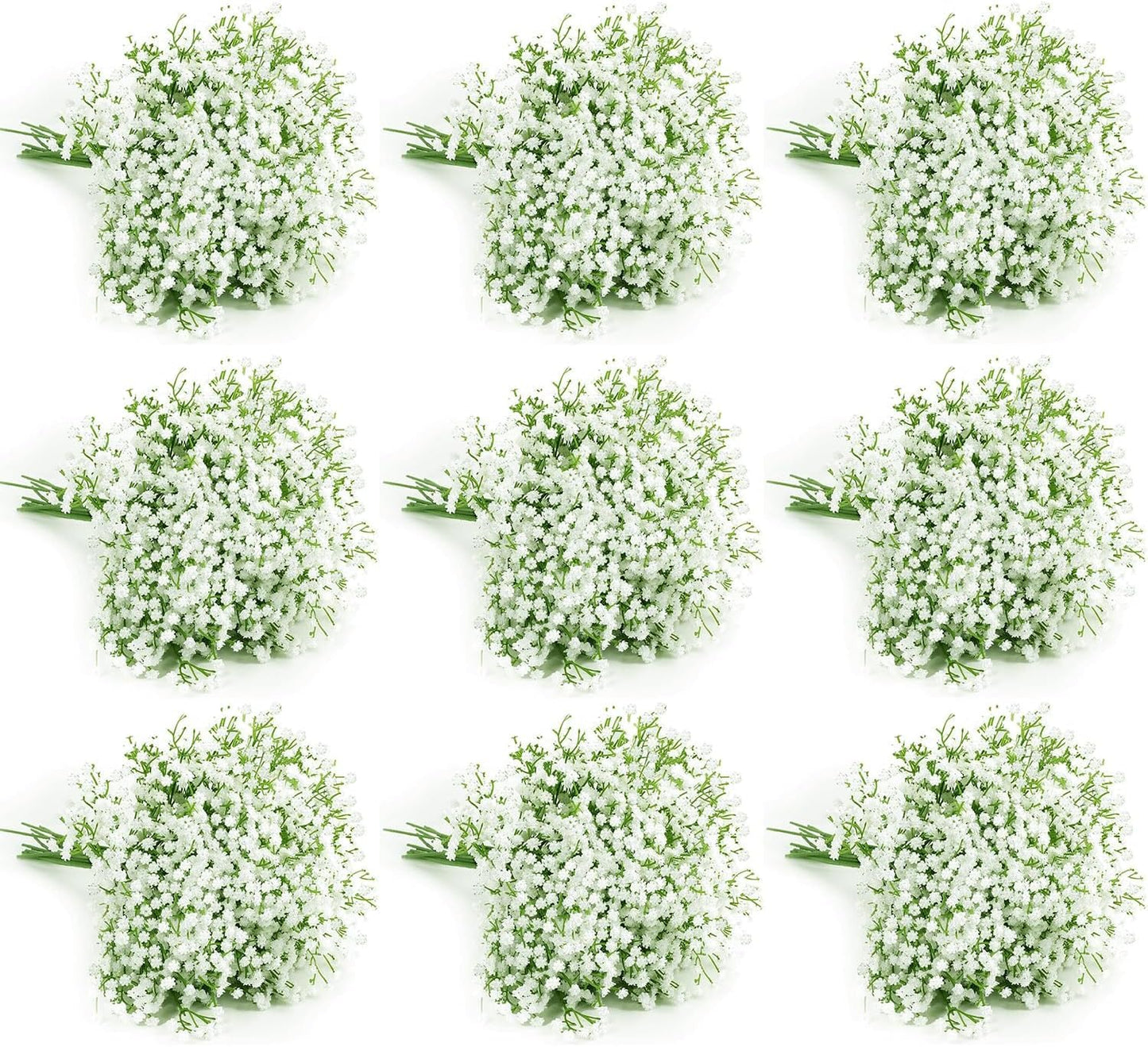 120 Pcs Baby Breath Artificial Flowers Bulk，White Artificial Flowers Artificial Baby Breath Gypsophila Flowers para Decoracion for Wedding Party Home Decoration (120 PCS)