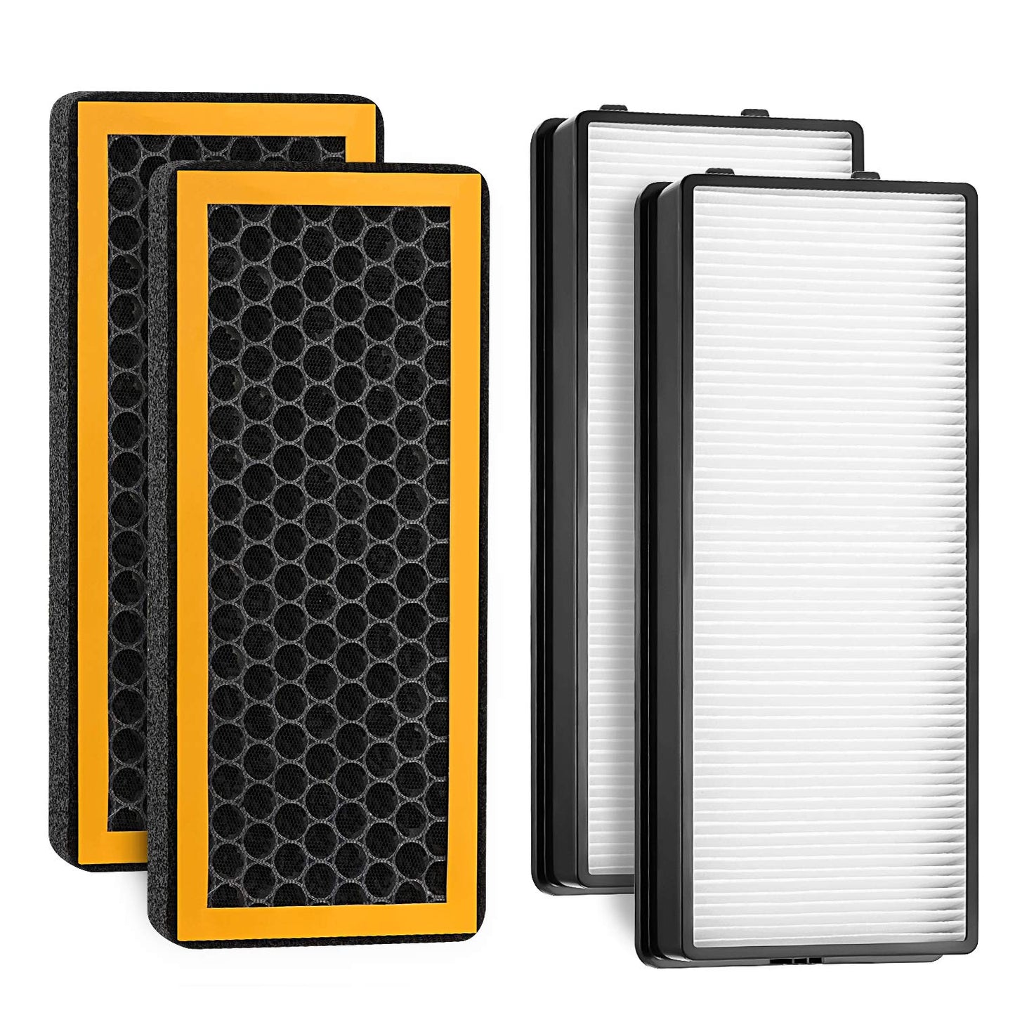 PetPlus at-PETODR Replacement Filter Pack Compatible with HoMedics PetPlus at-PETODR and TotalClean at-OFL Filter for AT-PET01, AT-PET02, AR-45, 4 Pack