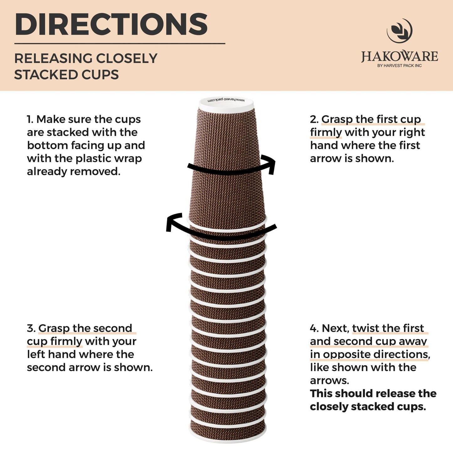 [85 SET]Harvest Pack 16 oz Disposable Coffee Cups, Insulated Ripple Double-Walled Paper Cups with Lids, Brown Geometric, Hot Paper Cups for Tea Chocolate Party Drinks To go coffee cups