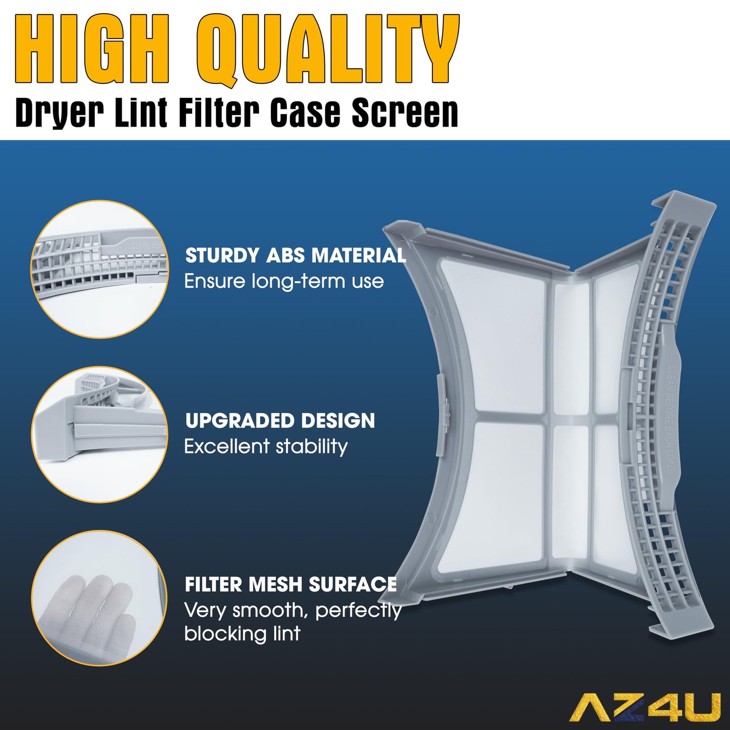 Dryer Lint Filter Screen Replaces For Samsung DV42H5000EW/A3 DV42H5000GW/A3 DV42H5200EW/A3 DV42H5200GF/A3 DV45H6300GG/A3 DV45H6300GW/A3 DVE45M5500W/A3 DV45K6200GZ/A3 DV45K6500EV/A3 DV42H5200EP/A3