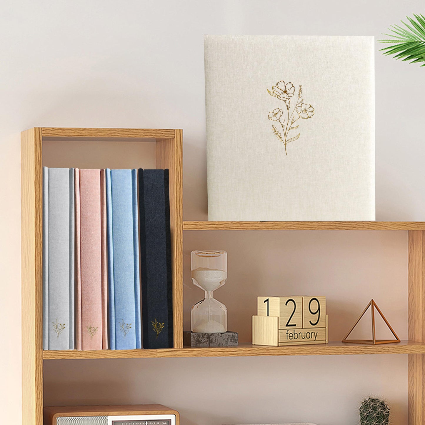 Holoary Photo Album 4x6 500 Photos 5 Pictures Per Page, 500 Pockets 4”x6” Picture Album, Linen Fabric Cover Big Picture Book for Photos, 4x6 Photo Albums for Family Weddings Travel Memories(Beige)