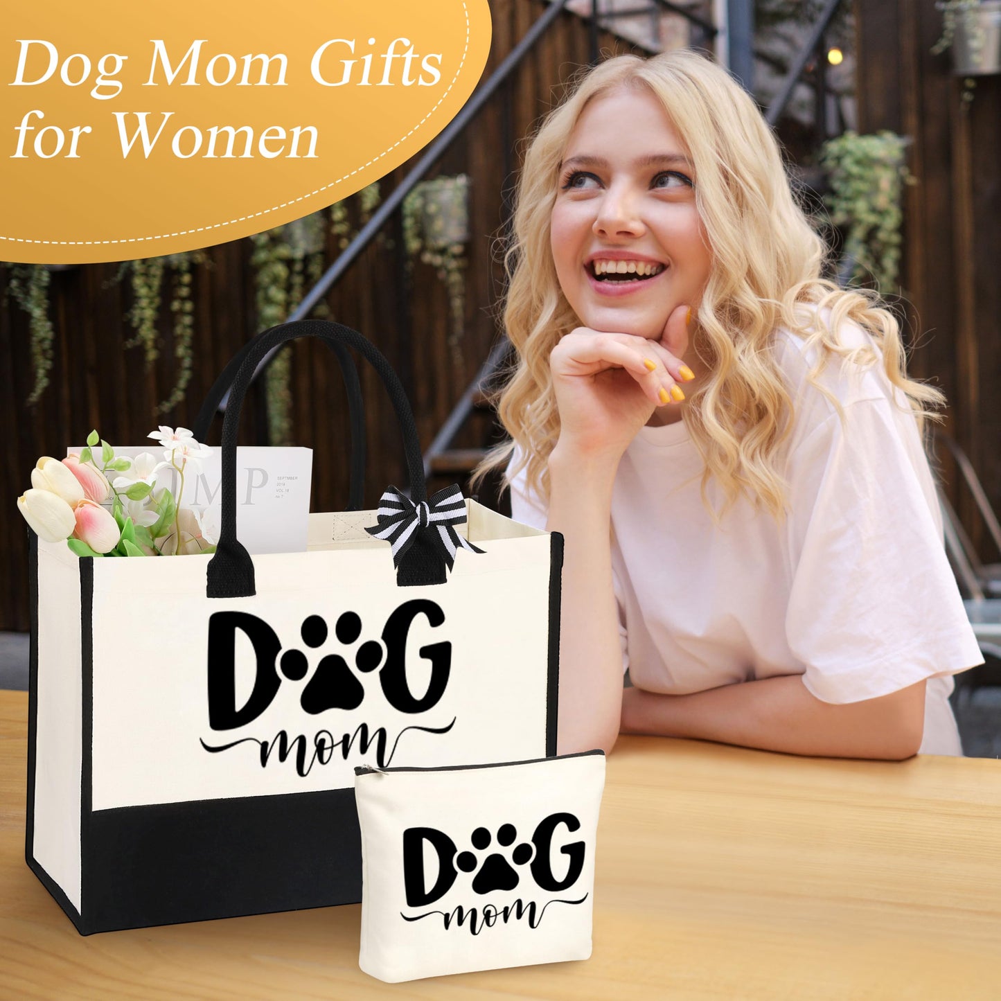 JoycuFF Dog Mom Gifts for Women, Gifts for Dog Lovers, Mothers Day Birthday Gift for Dogs Mom Women Personalized Dogs Lover Gift Set