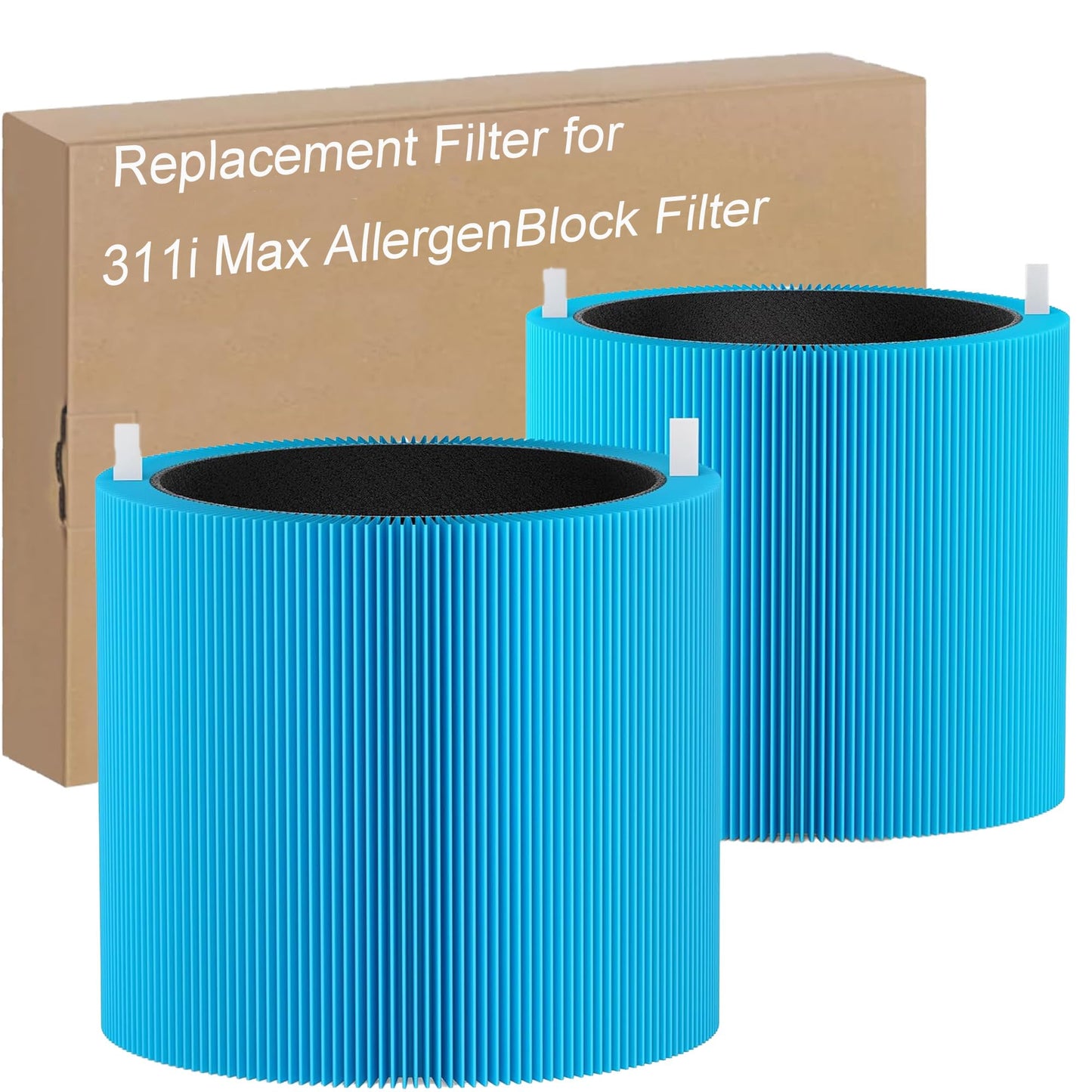 Selfgurher 311i MAX AllergenBlock Replacement filter Compatible with Blue Pure 311i Max AllergenBlock Air Purifier,Premium Filter & Activated Carbon Filter-F3MAX AllergenBlock Filter,2 pack