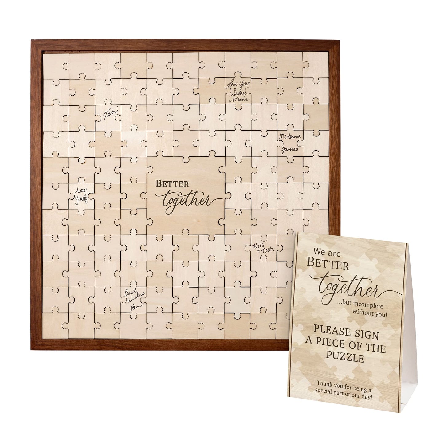 Lillian Rose Puzzle Guest Book For An Alternative Wedding Guestbook