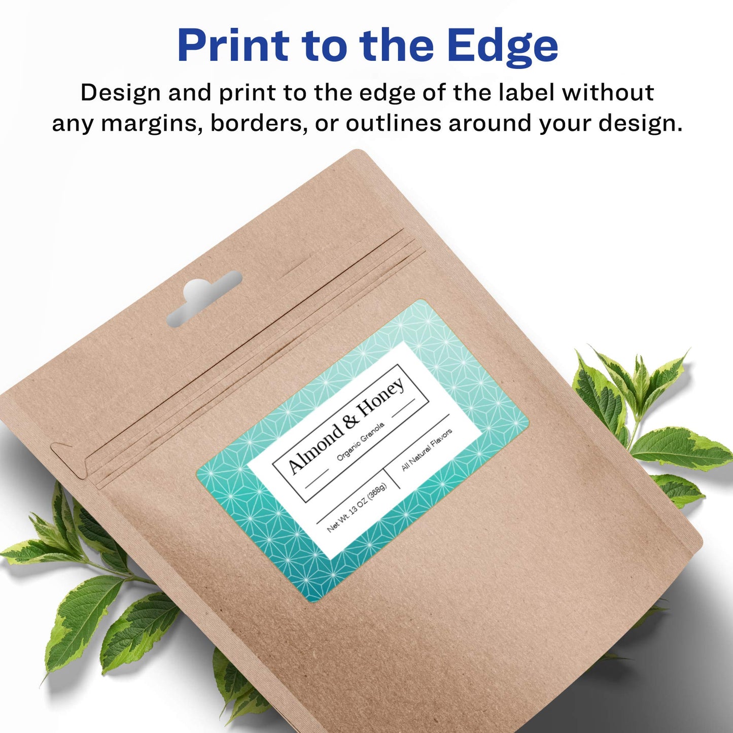 Avery Matte White Rectangle Labels, Sure Feed Technology, 2" x 6", 200 Matte White Printable Labels