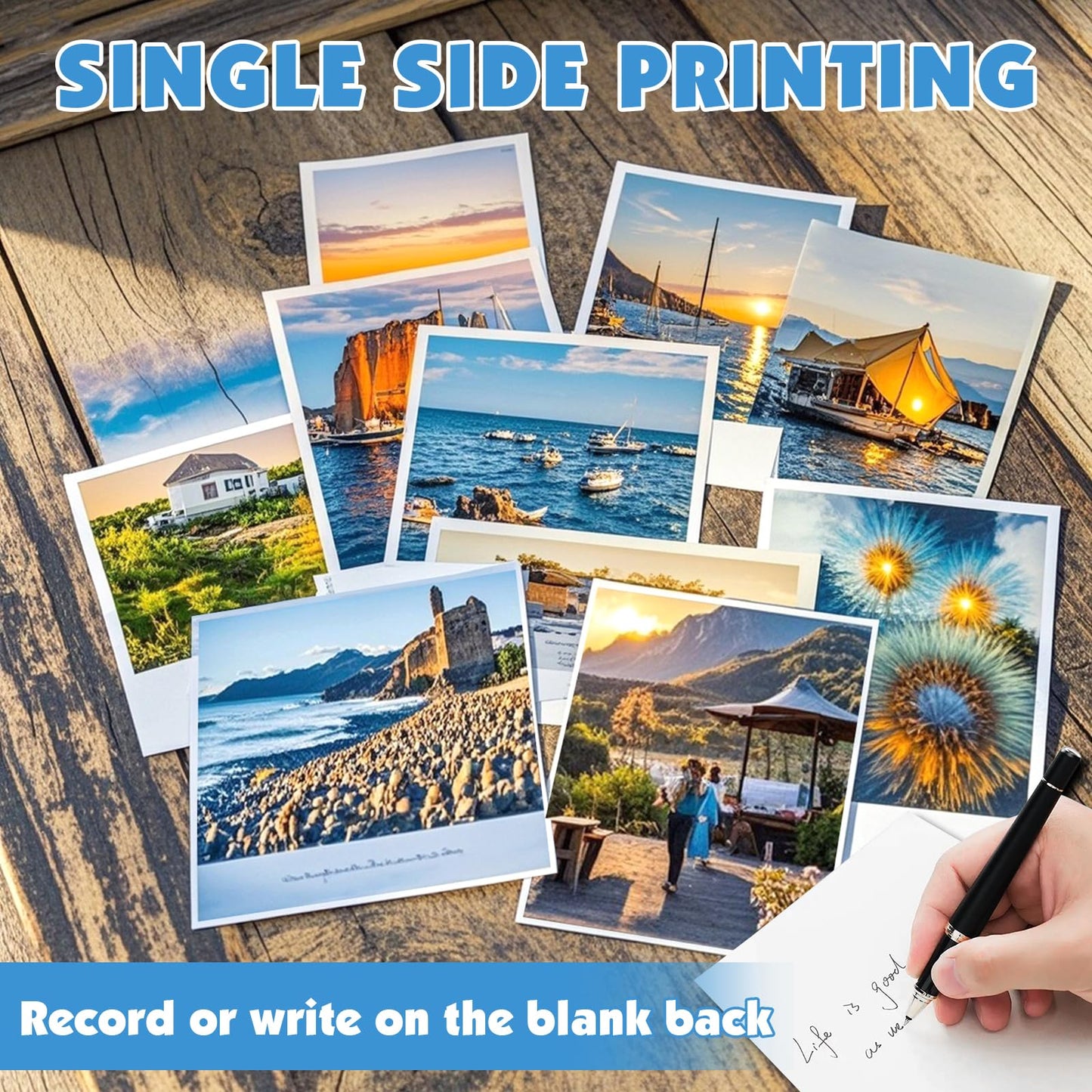 600 Sheets Glossy Photo Paper, 8.5in x 11in Inkjet Photo Printer Paper, Picture Paper for Photos, Calendars, Brochures, Cards, Menus(200gsm / 54lb)