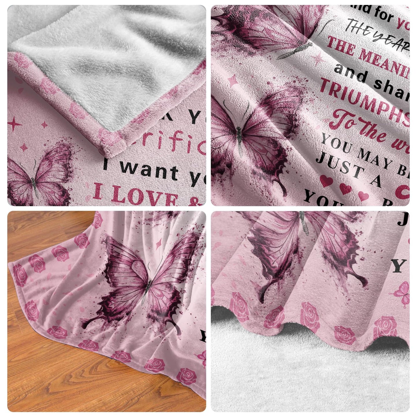 Gifts for Mom, Mom Birthday Gifts, Moms Gift from Daughter Son, to My Mom's Blanket, Soft Flannel Blanket for Mom 60" x 50"