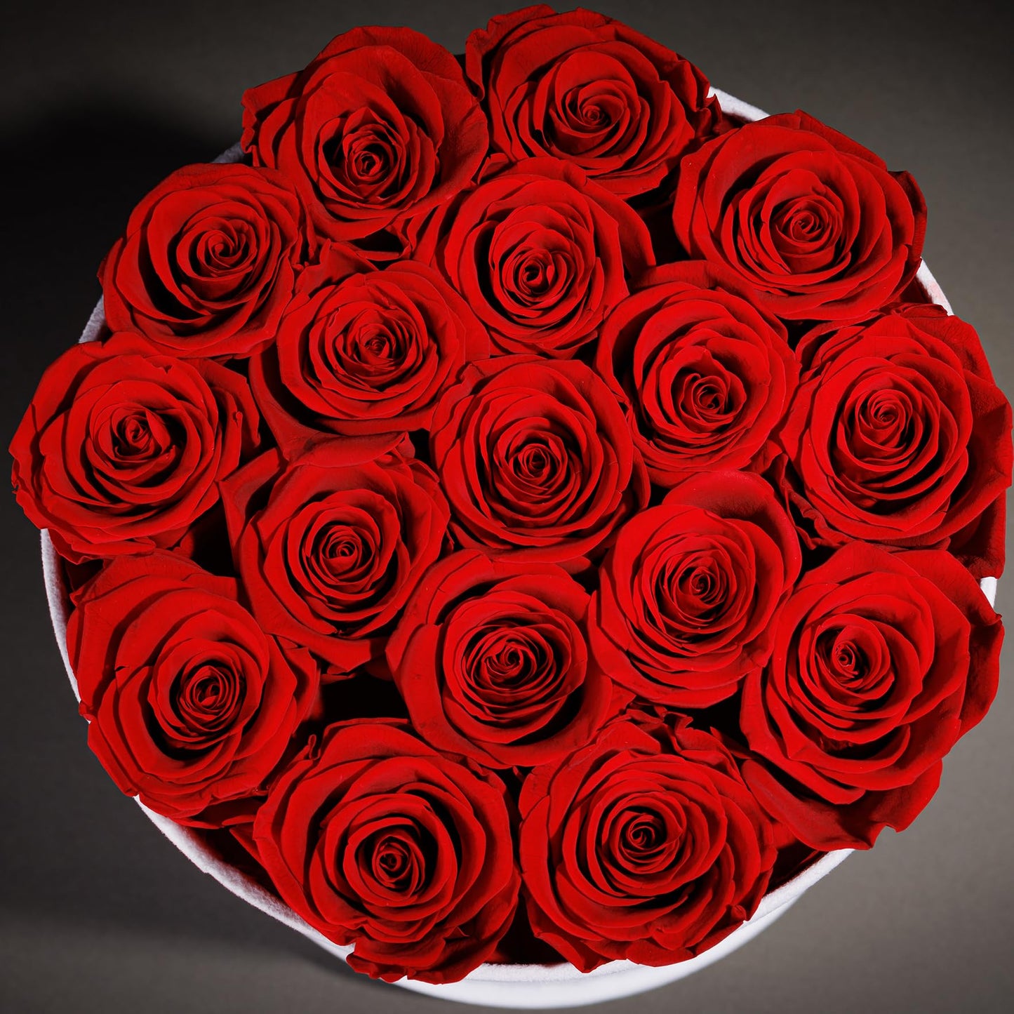 Prifroti 17 Flowers in a Luxury Suede Box, Birthday Gifts for Women, Preserved Flowers, Mothers Day Roses Gift for Mom, Red