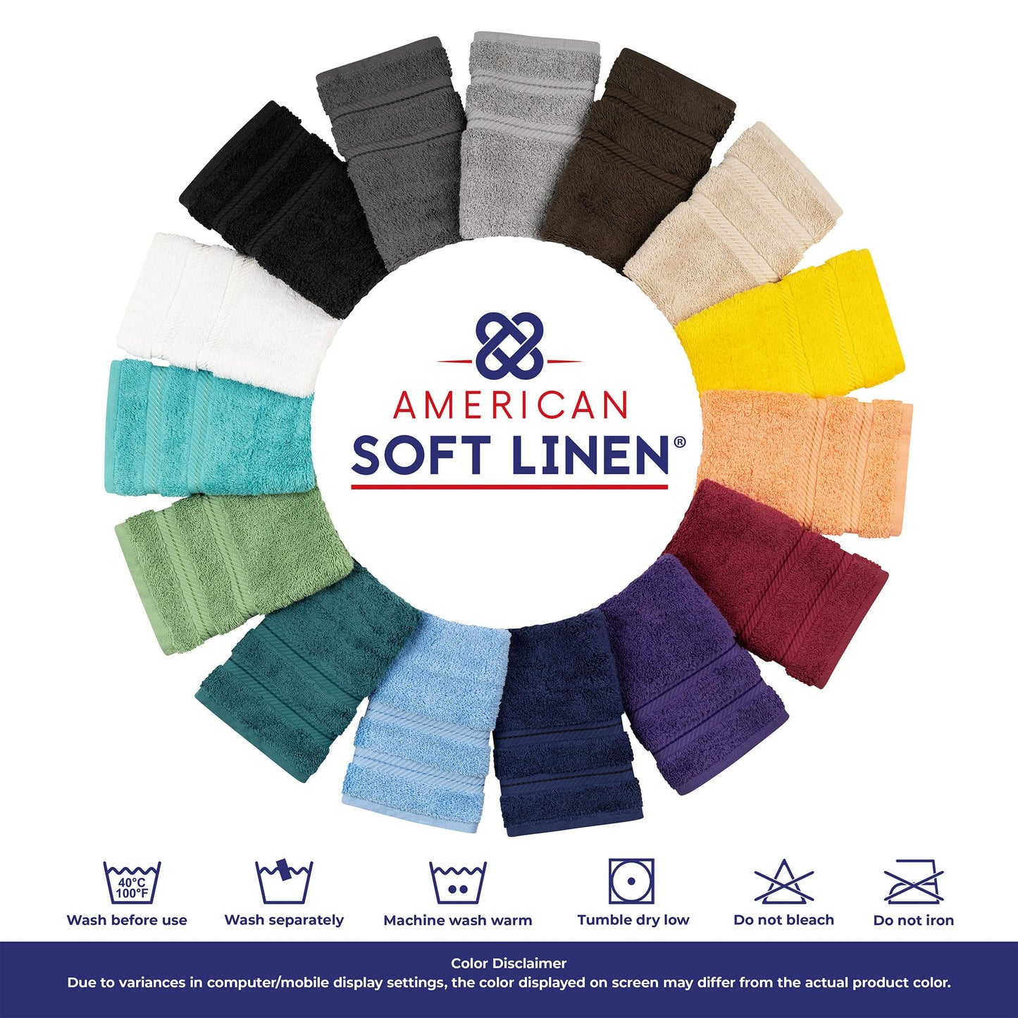 American Soft Linen Luxury 4 Piece Bath Towel Set, 600 GSM 100% Cotton Turkish Bath Towels for Bathroom, 27x54 in Large Bathroom Shower Towels, Sage Green