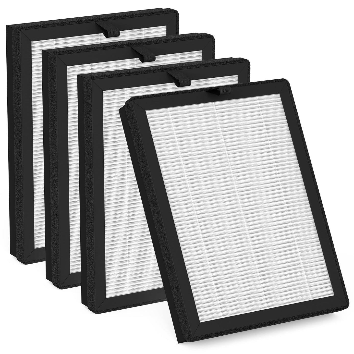 XBWW 4 Packs ClearAir-A5 Replacement Filter Compatible with Vewior ClearAir-A5 A5 Air Cleaner Purifier, 3-in-1 Filter of Premium Filters, Activated Carbon Filters and Nylon Pre-Filter
