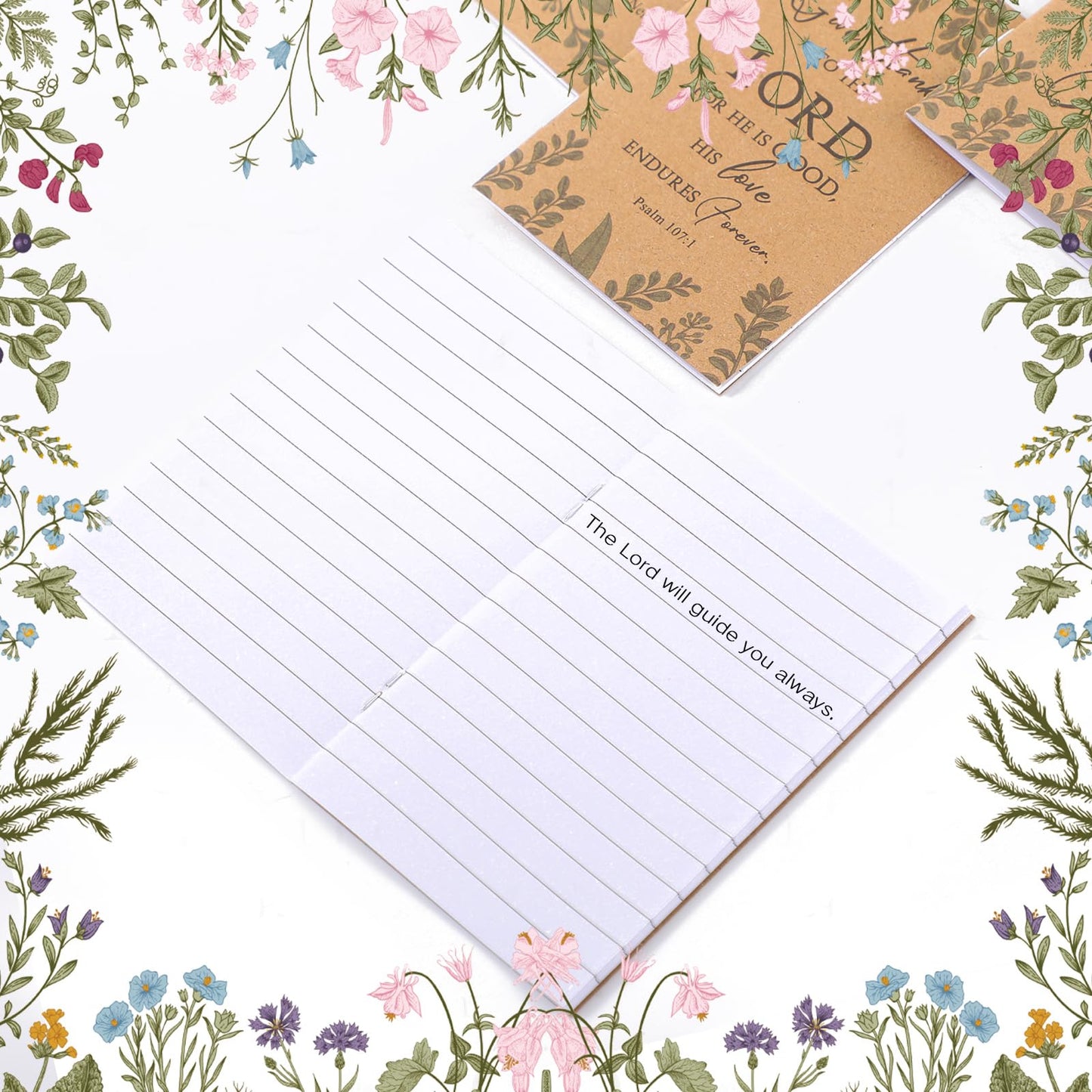 Ctosree 200 Pcs Bible Verse Prayer Journal Notebook for Women Christian Notepads Gifts Mini Inspirational Religious Note Pads for Mother's Day Church Teacher Sunday School 3.15 x 5 Inch (Brown)