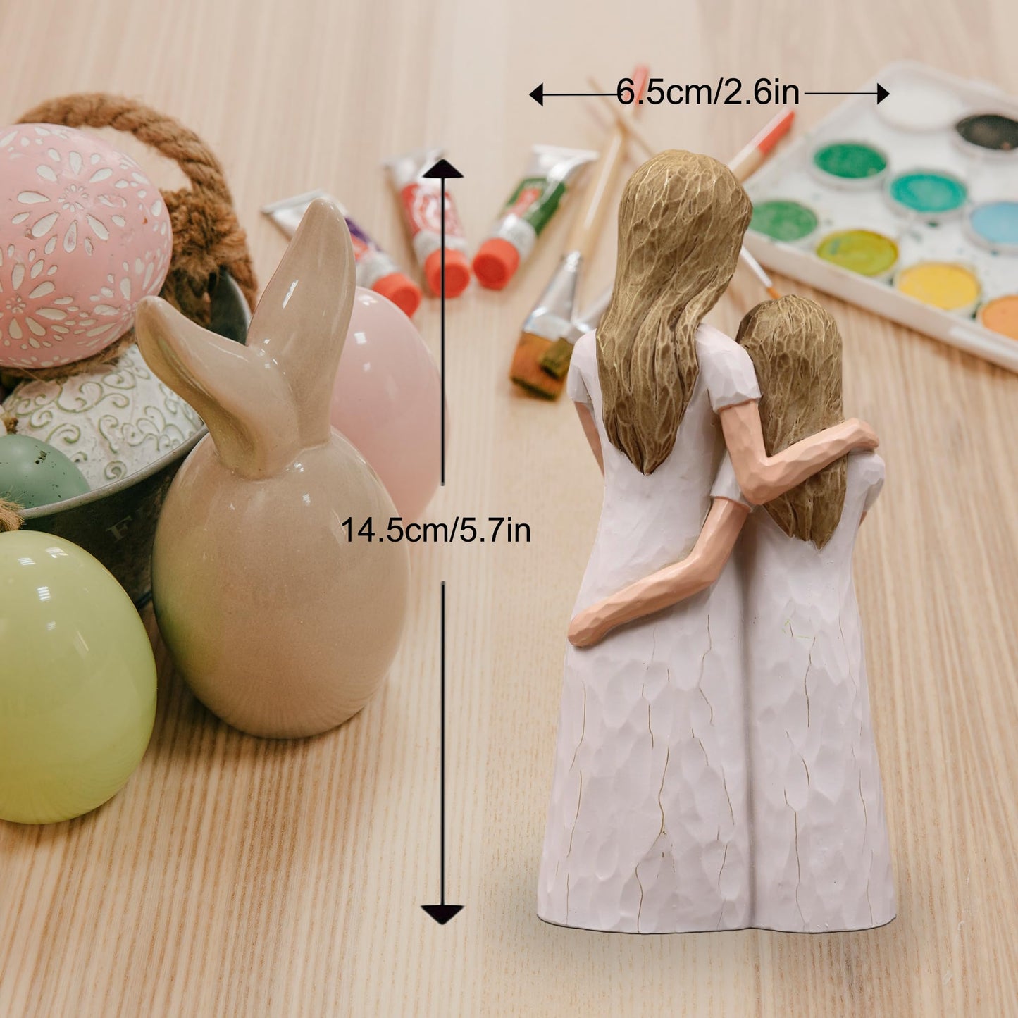 AcowSpt Daughter Gifts from Mom, Daughter Birthday Gifts, Sculpted Hand-Painted Figurine